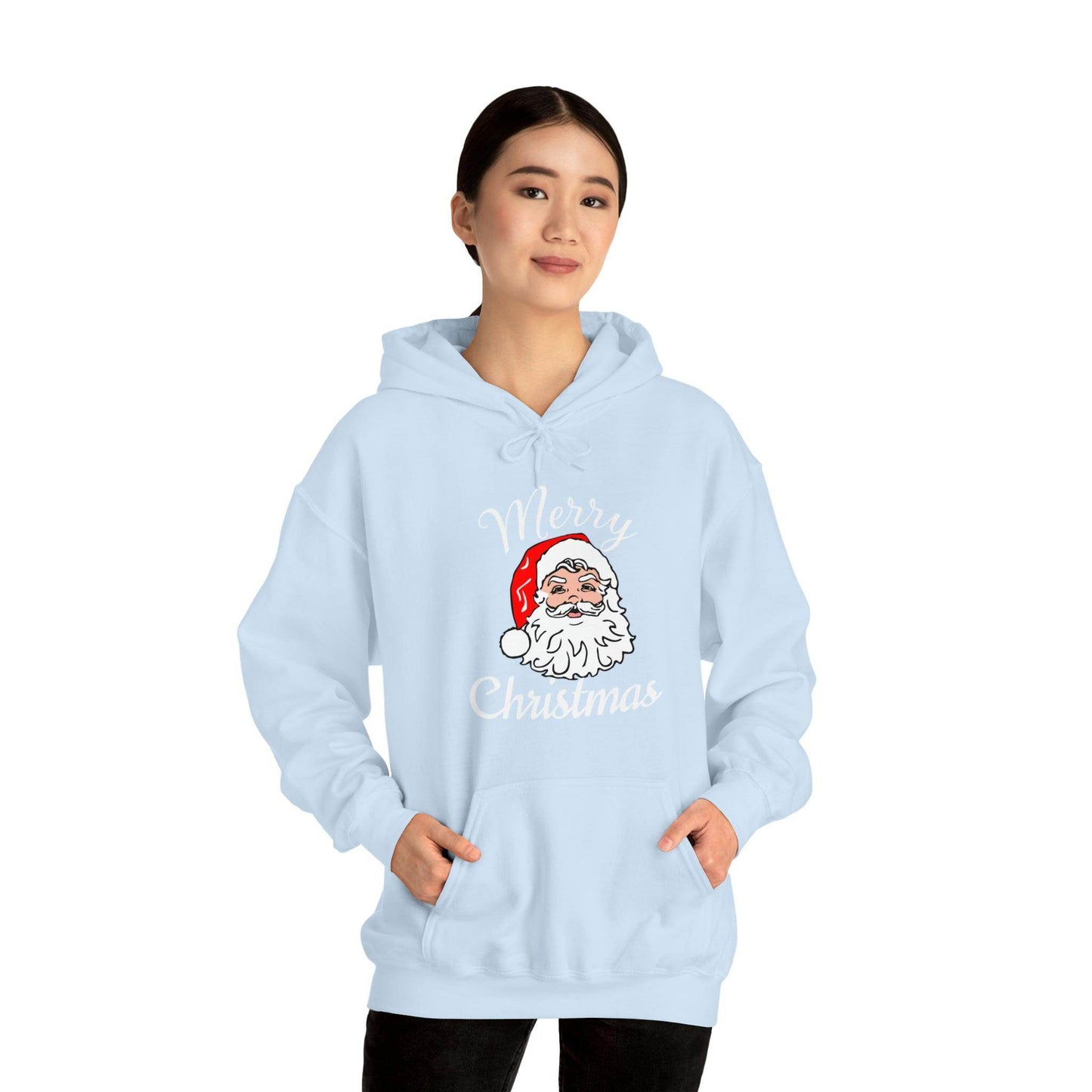 Santa Hoodie, Merry Christmas Hooded Sweatshirt, Christmas Shirt, Christmas Gift - Giftsmojo