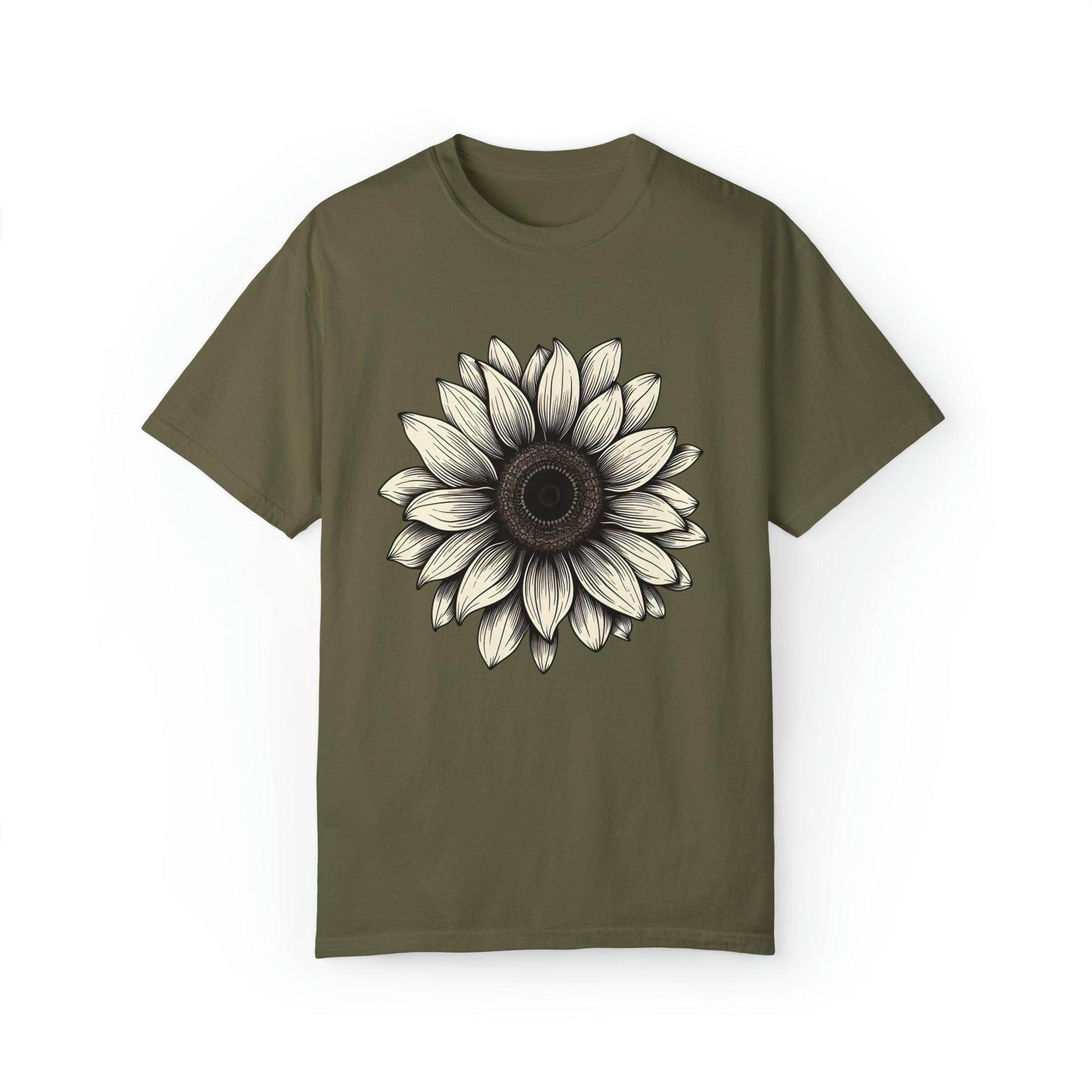 Sunflower Shirt Flower Shirt Aesthetic, Floral Graphic Tee Floral Shirt Flower T-shirt, Wild Flower Shirt Gift For Her Wildflower T-shirt - Giftsmojo