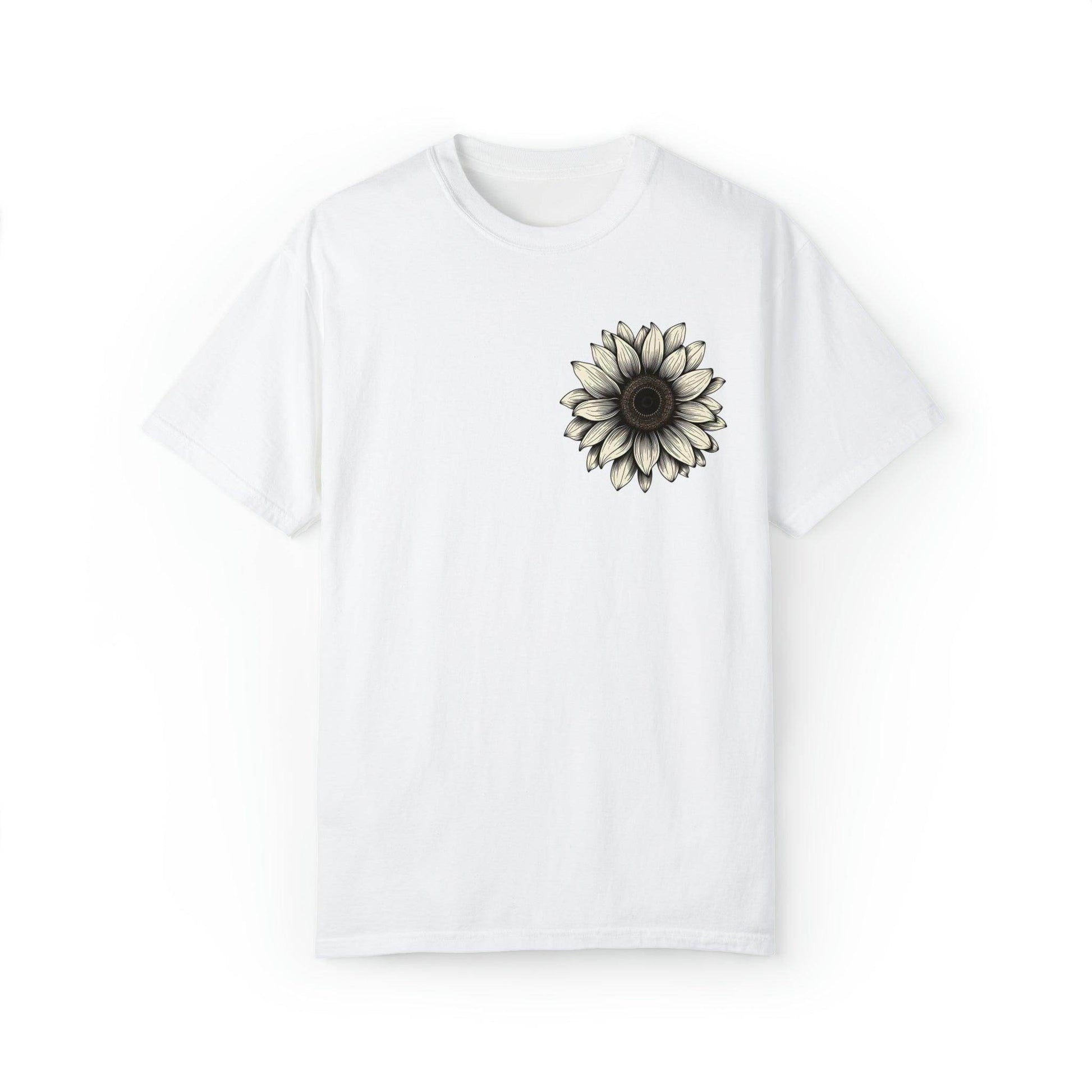 Women Sunflower Shirt Flower Shirt Aesthetic, Floral Graphic Tee Floral Shirt Flower T-shirt, Wild Flower Shirt Gift For Her Wildflower T-shirt - Giftsmojo
