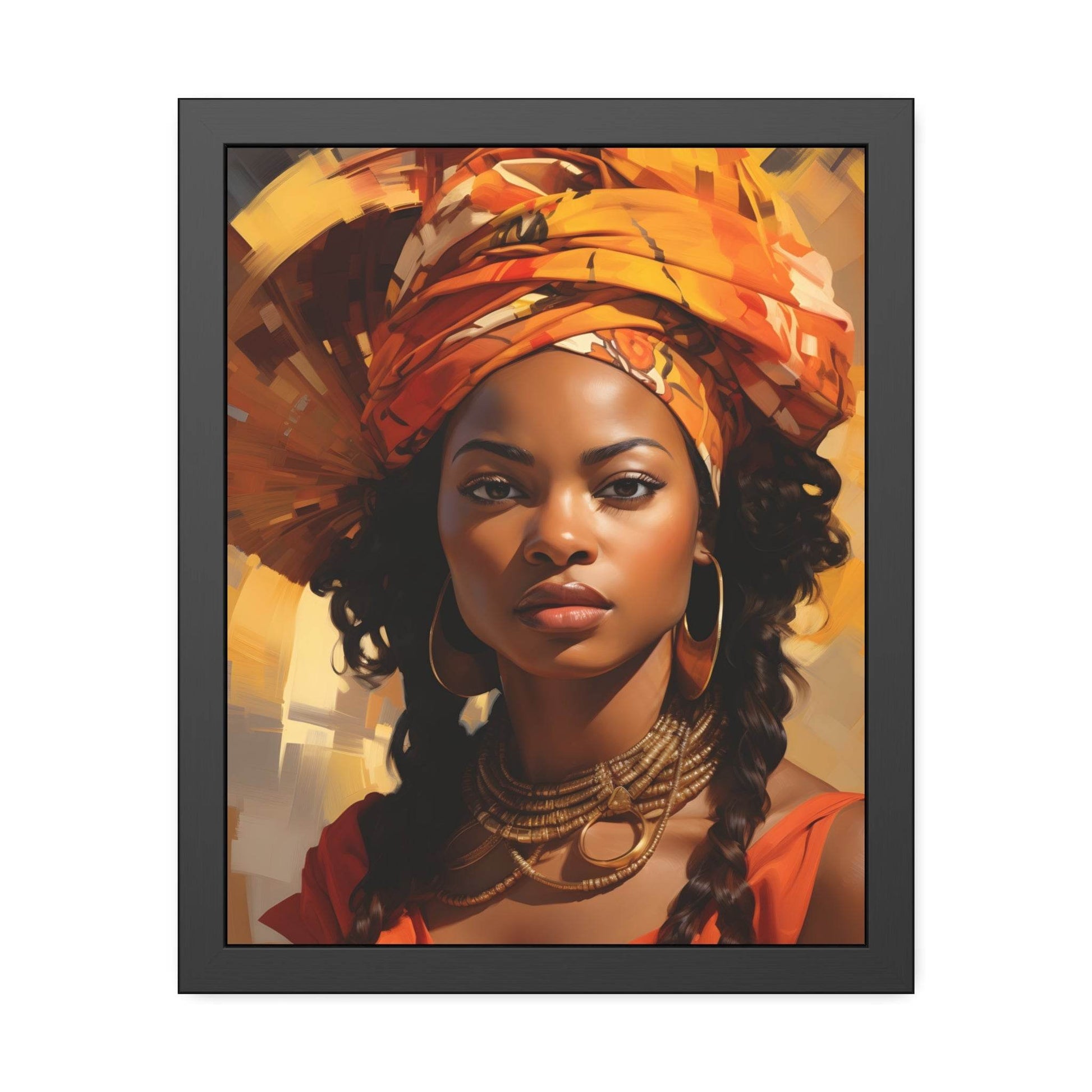African Woman Framed Paper Posters - Giftsmojo