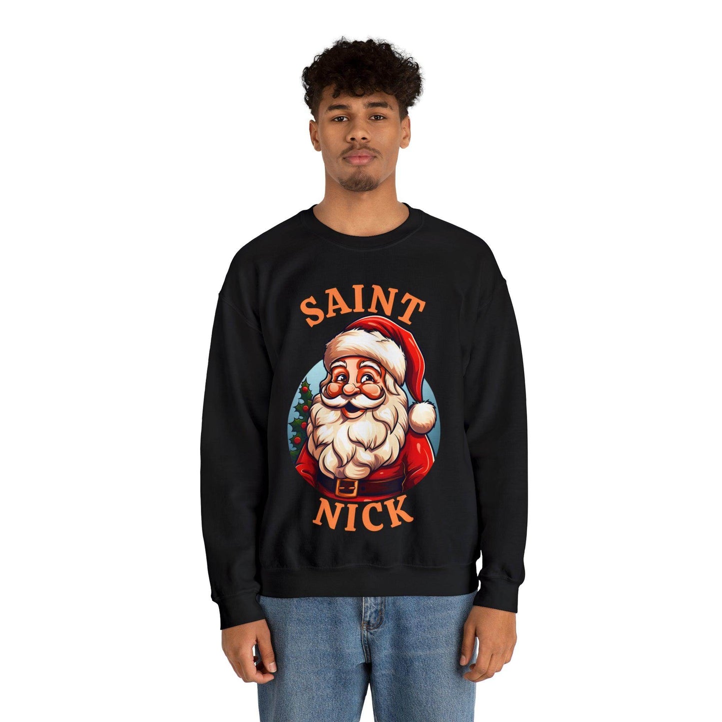 Saint Nick Shirt Christmas Santa Sweatshirt Santa Sweater Christmas Sweater Christmas Shirt Santa Claus Shirt - Giftsmojo