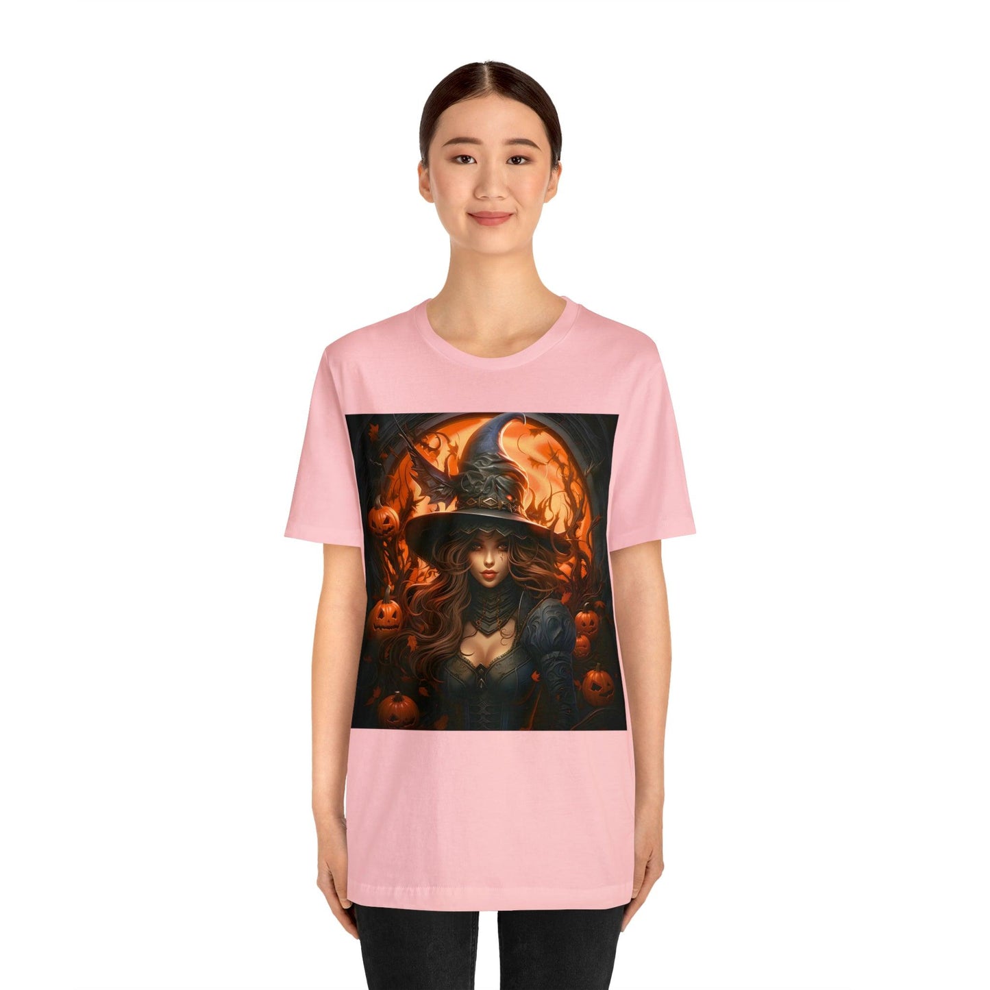 Spooky Witch Costume Spooky Season Vintage Halloween Shirt Moon Goddess Witch Shirt Halloween Costume Witch Shirt Women Halloween Party Tee - Giftsmojo