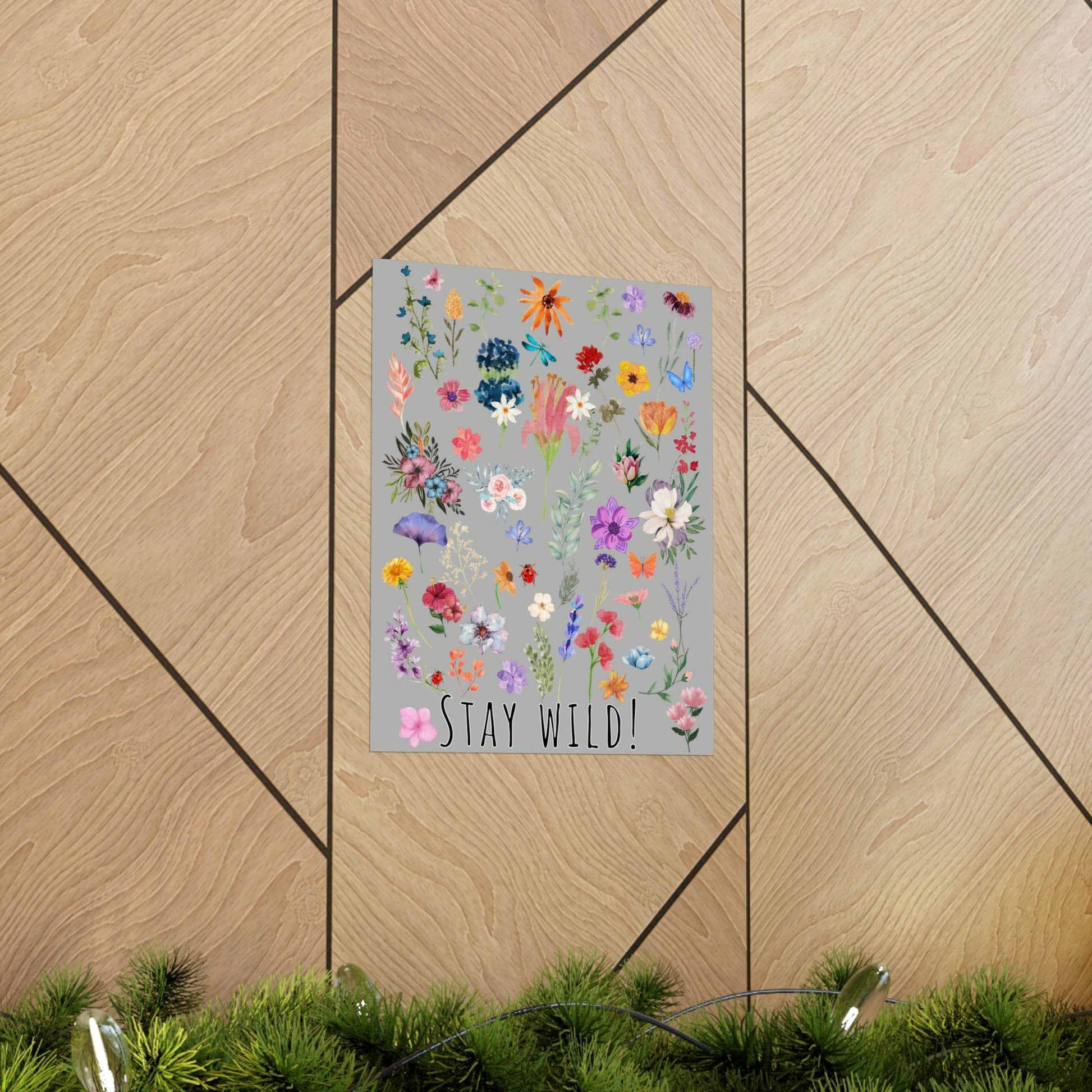 Watercolor Wildflowers Wall Art - Giftsmojo
