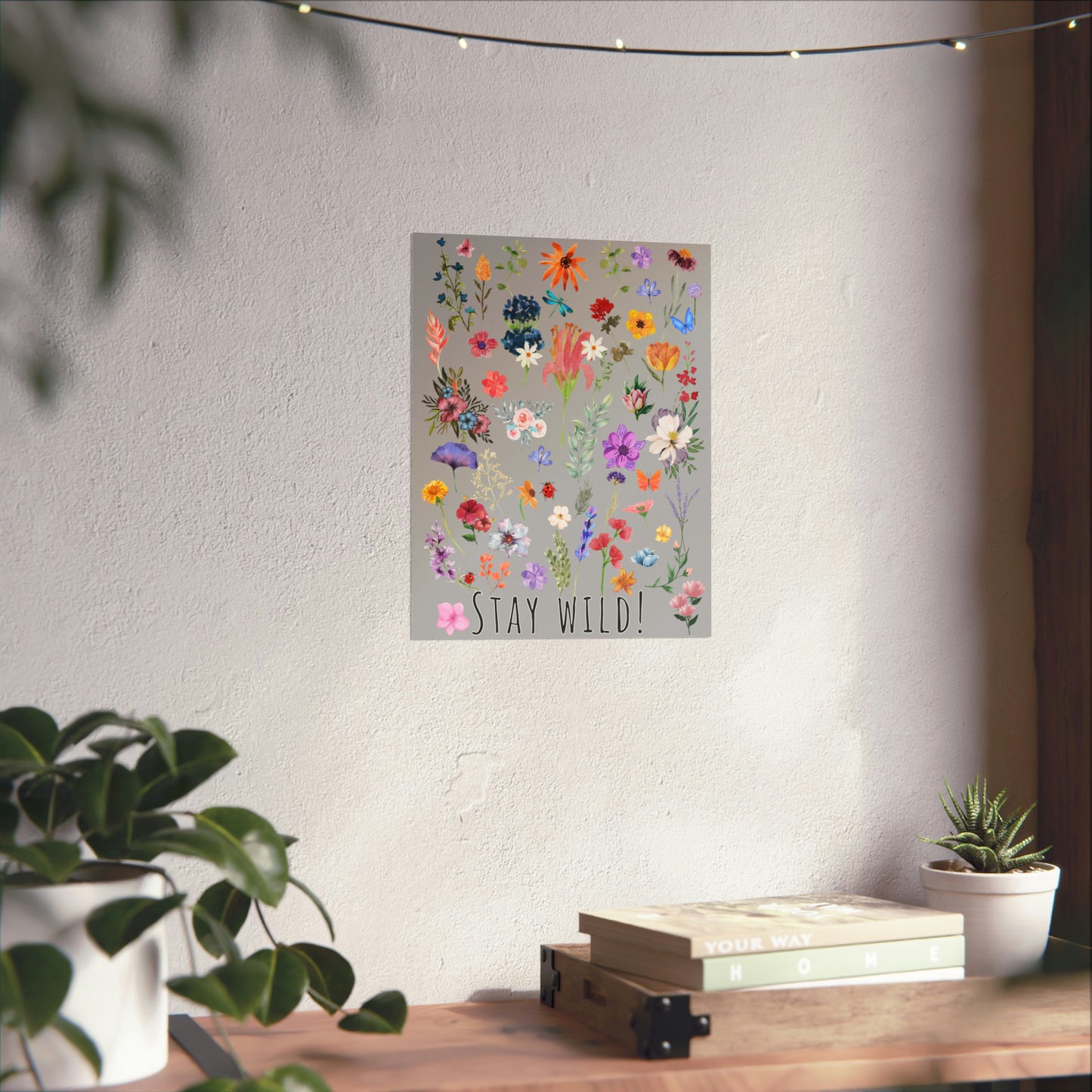 Watercolor Wildflowers Wall Art
