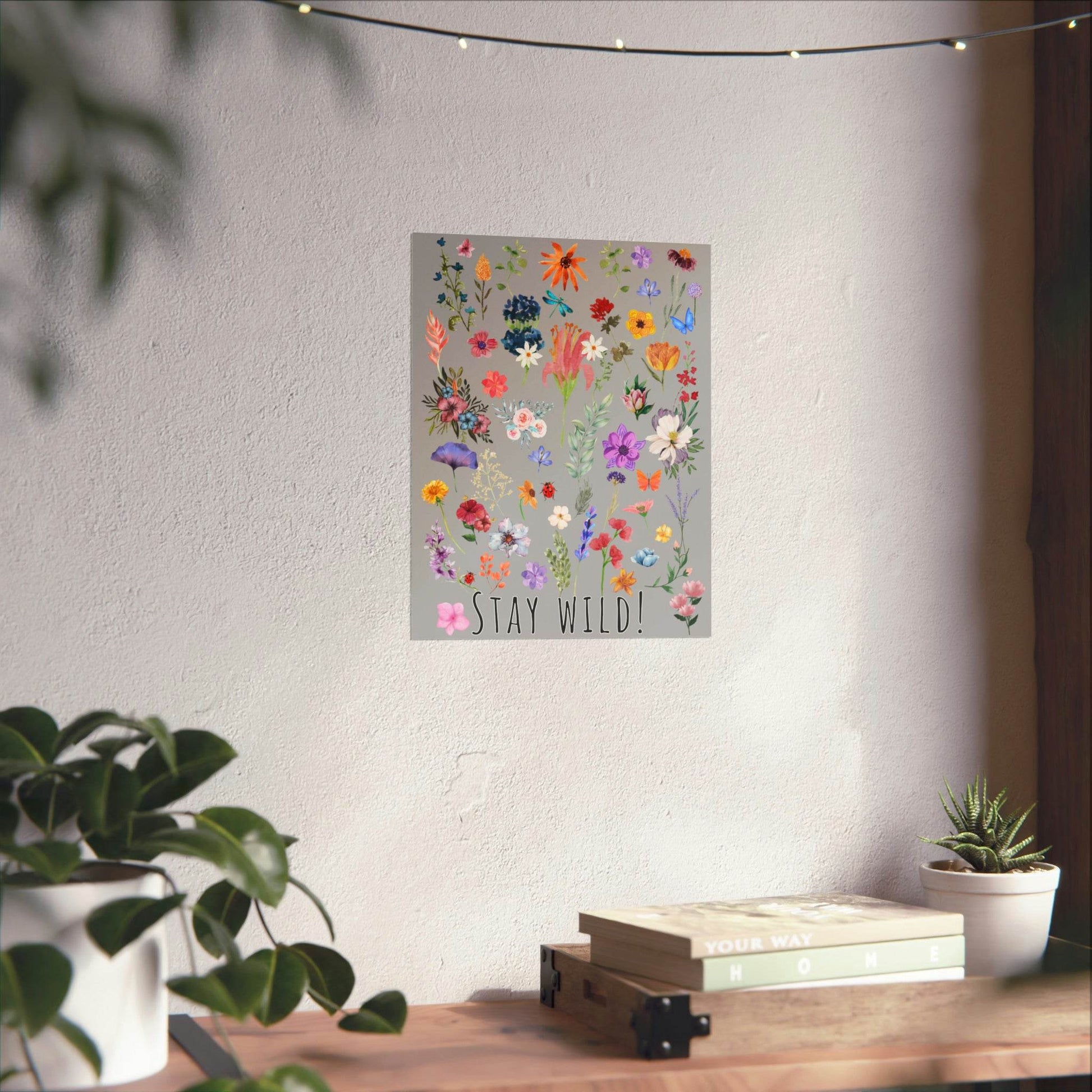 Watercolor Wildflowers Wall Art - Giftsmojo