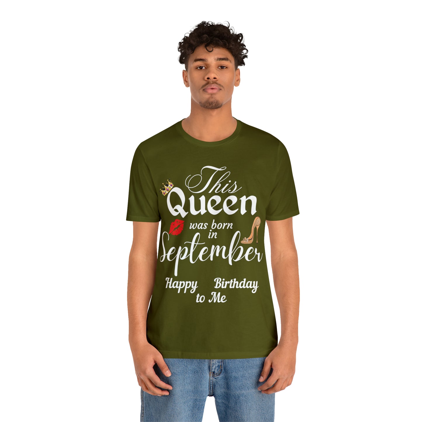 Birthday Queen Shirt, Gift for Birthday, This Queen was born in September Shirt, Funny Queen Shirt, Funny Birthday Shirt, Birthday Gift