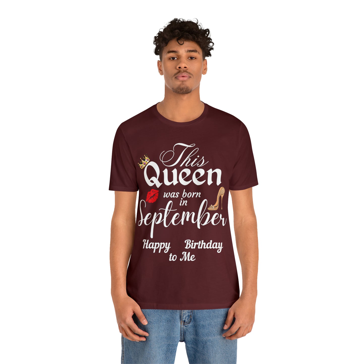 Birthday Queen Shirt, Gift for Birthday, This Queen was born in September Shirt, Funny Queen Shirt, Funny Birthday Shirt, Birthday Gift