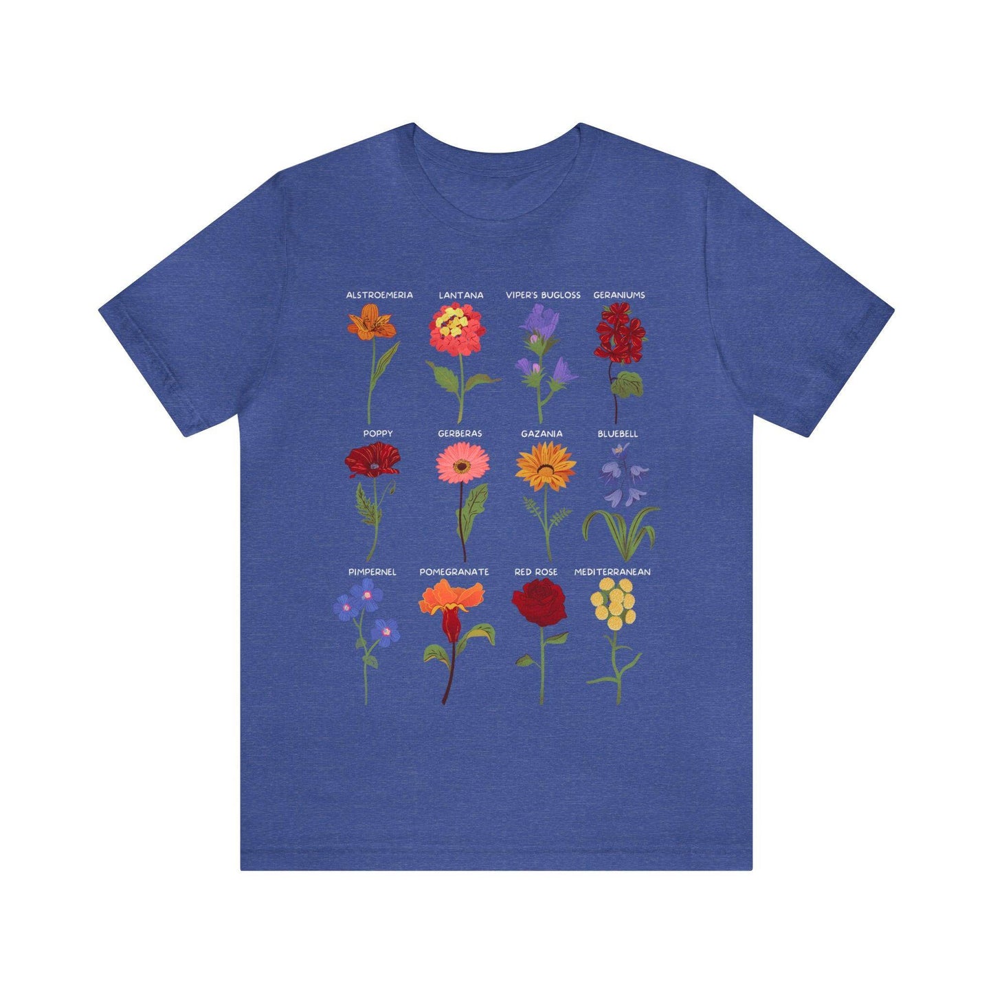Wildflower Tshirt, Flower Shirt, Types of Flowers Shirt, Floral Tshirt, Gift for Women, Ladies Shirts Best Friend Gift, Plant Mom Nature Tee - Giftsmojo