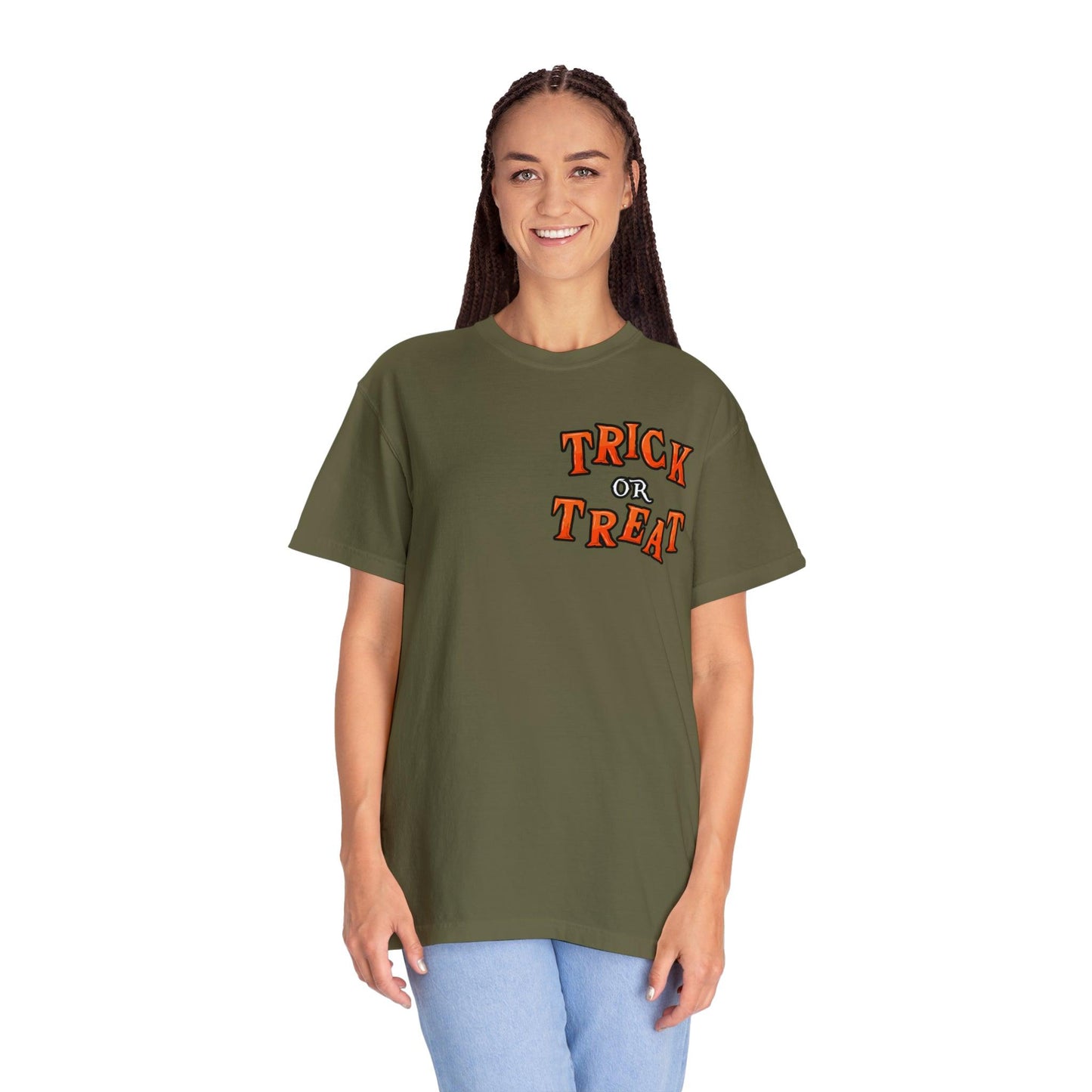 Halloween Party Outfit Trick or Treat Shirt Vintage Shirt Halloween Costume Cute Spooky Shirt, Halloween Gift Halloween T-shirt Trick or Treat Outfit