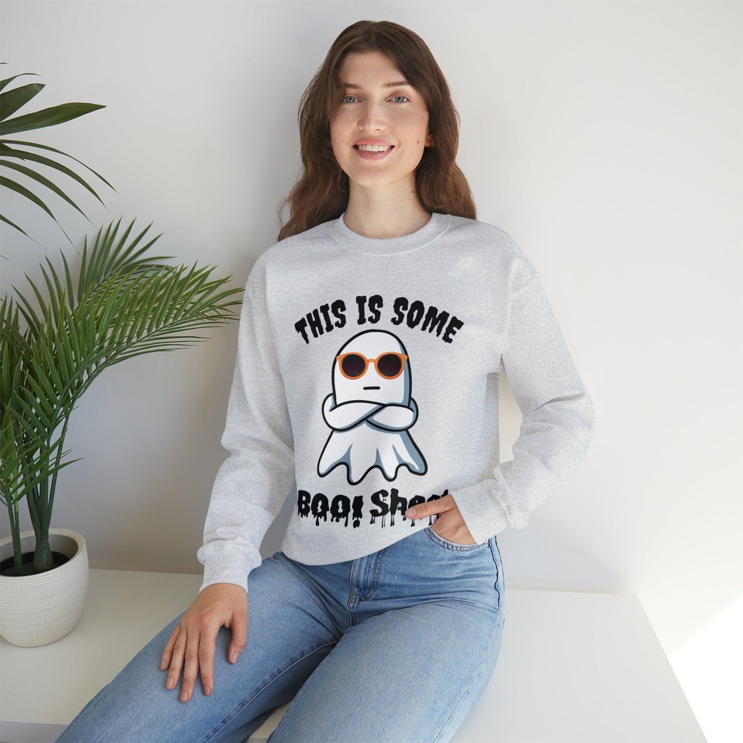 This Is Some Boo Sheet Funny HalloweenSweatshirt Funny Halloween Costume Spooky Season Tee Boo Ghost Sweatshirt Gift for Birthday Christmas