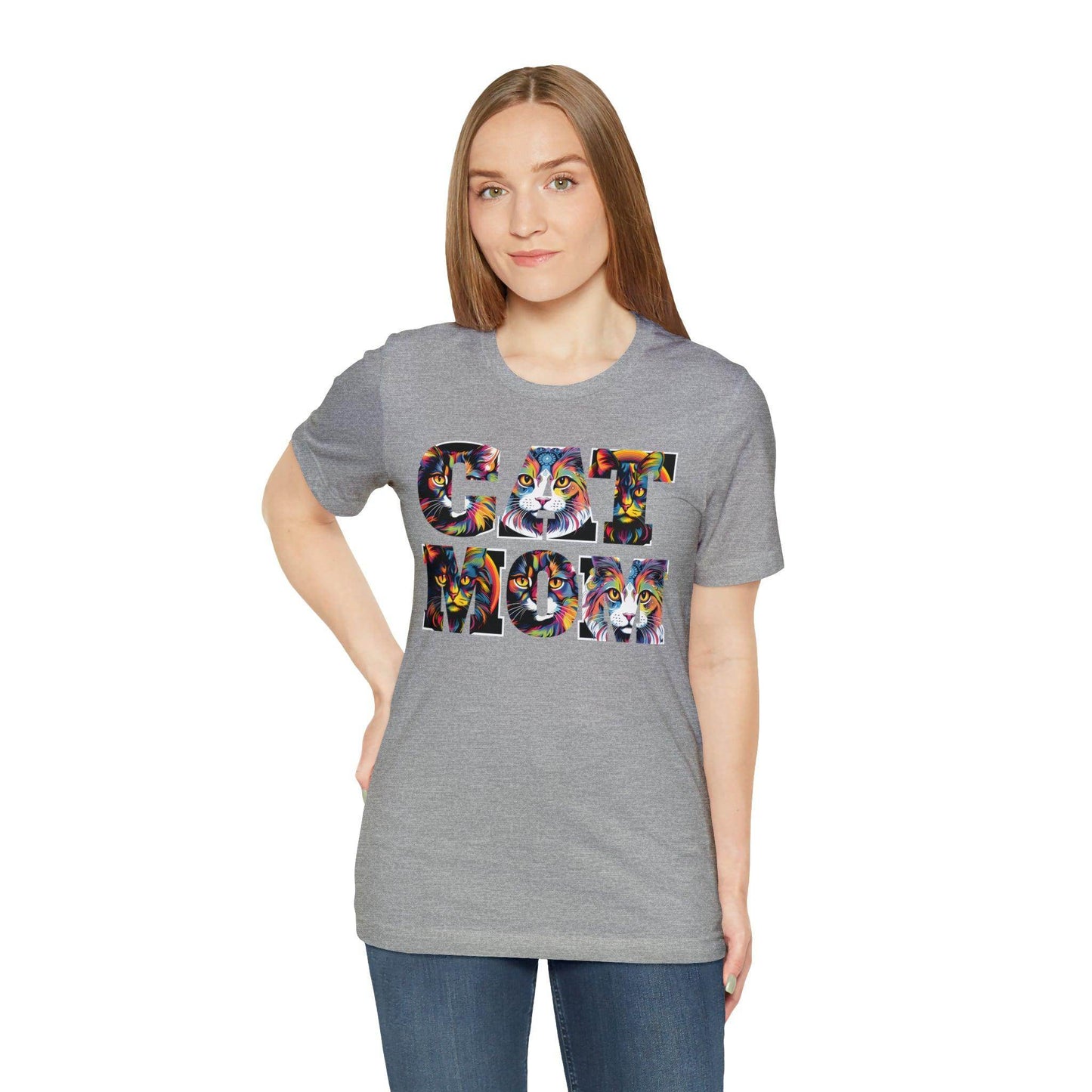 Vintage Cat Shirt Cat Mom Tshirt Animal Lover Gift Cat T Shirt Retro Cat Mom Gift Cat Lover Gift - Cat Lover Shirt Trendy Shirt for Cat Mom - Giftsmojo