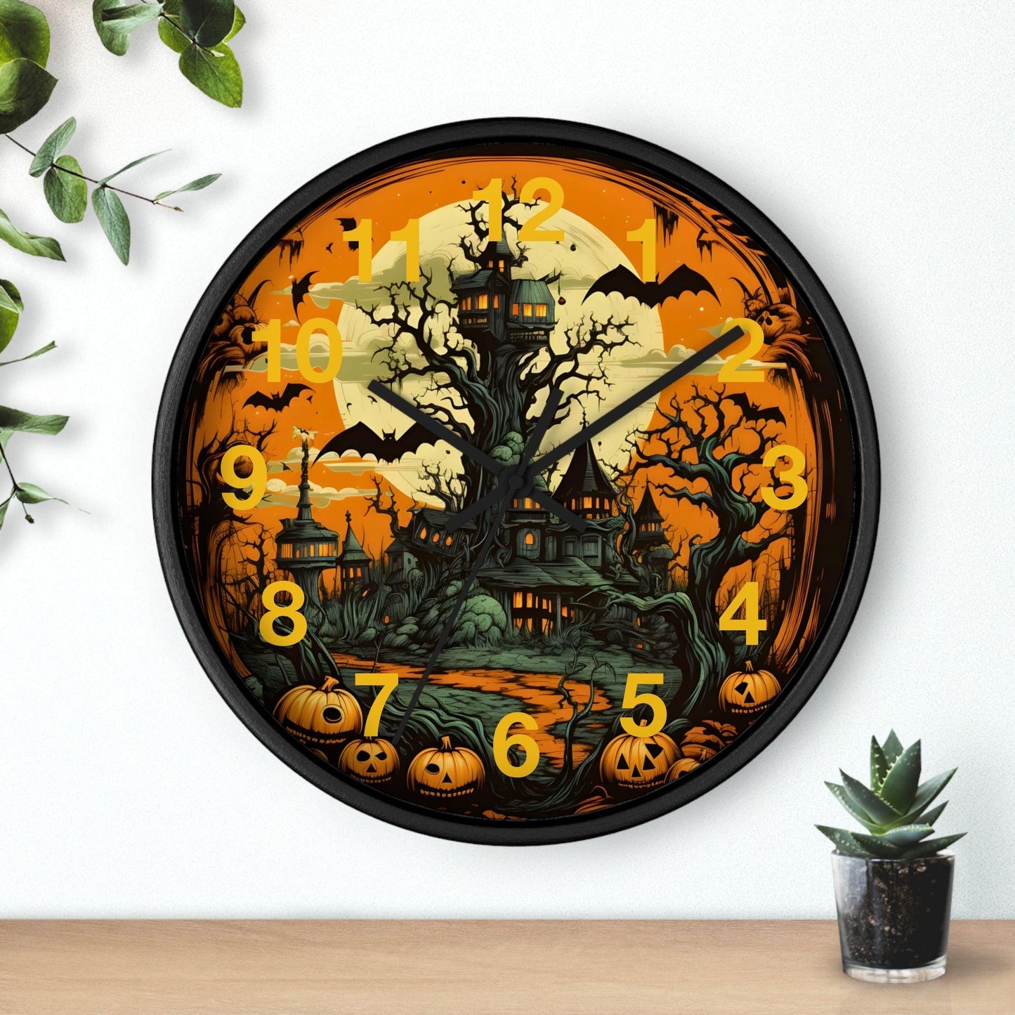 Halloween decor Halloween Ghost Wall Clock Halloween Wall Clocks Halloween Clock Fall Clock Halloween Decor