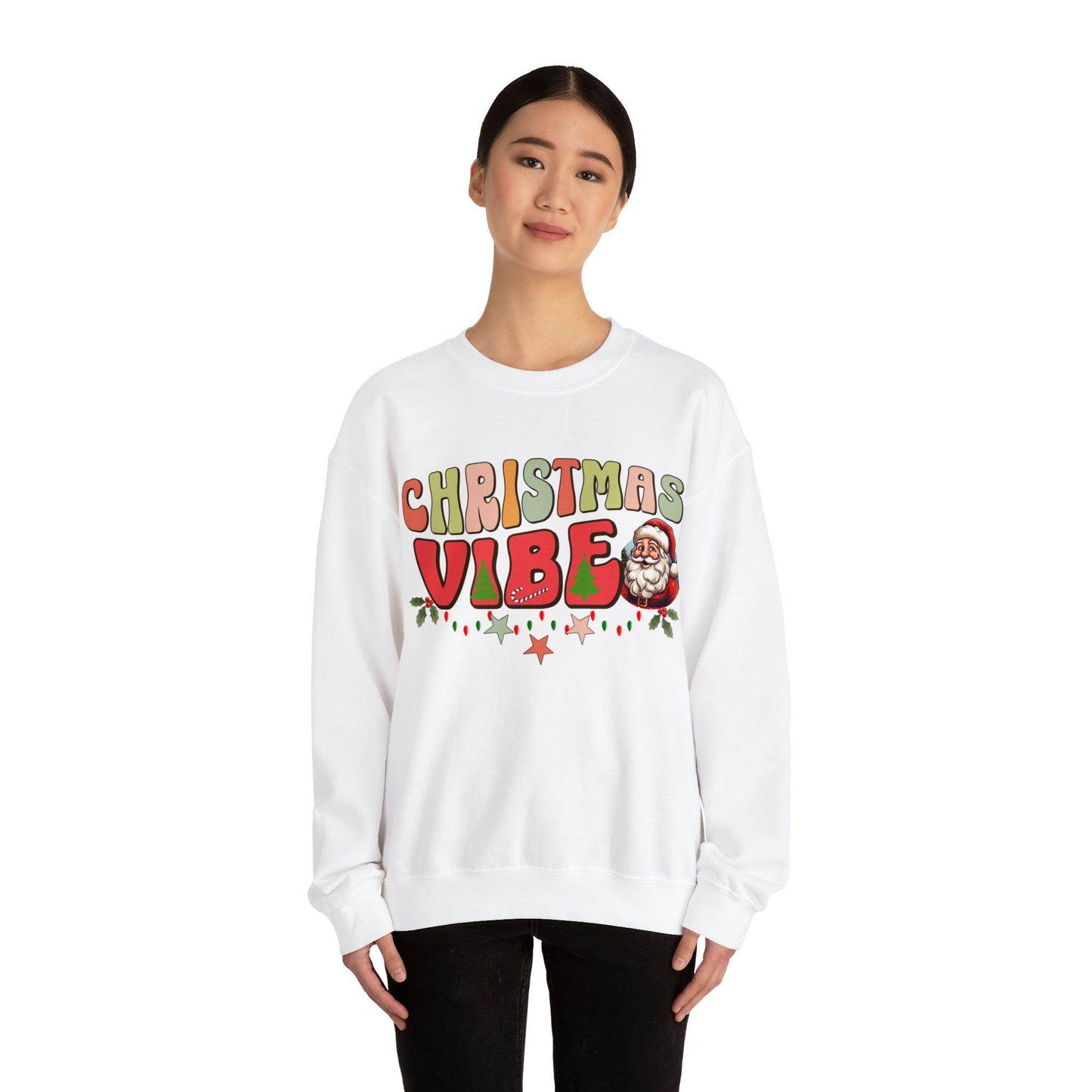 Cute Christmas Vibe Sweatshirt Funny Christmas Shirt Matching Shirts Christmas Vibes Holiday Shirt Cute Christmas Shirt - Giftsmojo