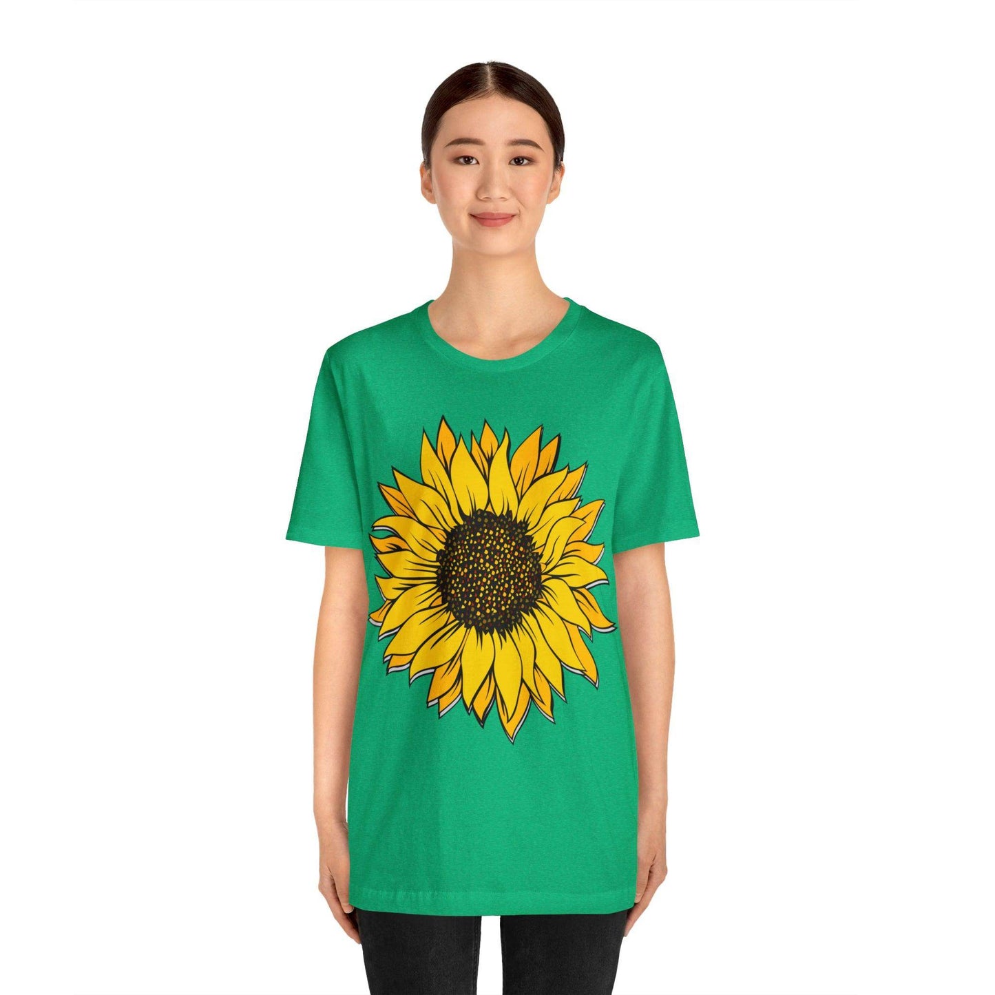 Sunflower Shirt, Floral Tee Shirt, Flower Shirt, Garden Shirt, Womens Fall Summer Shirt Sunshine Tee, Gift for Gardener, Nature lover shirt - Giftsmojo