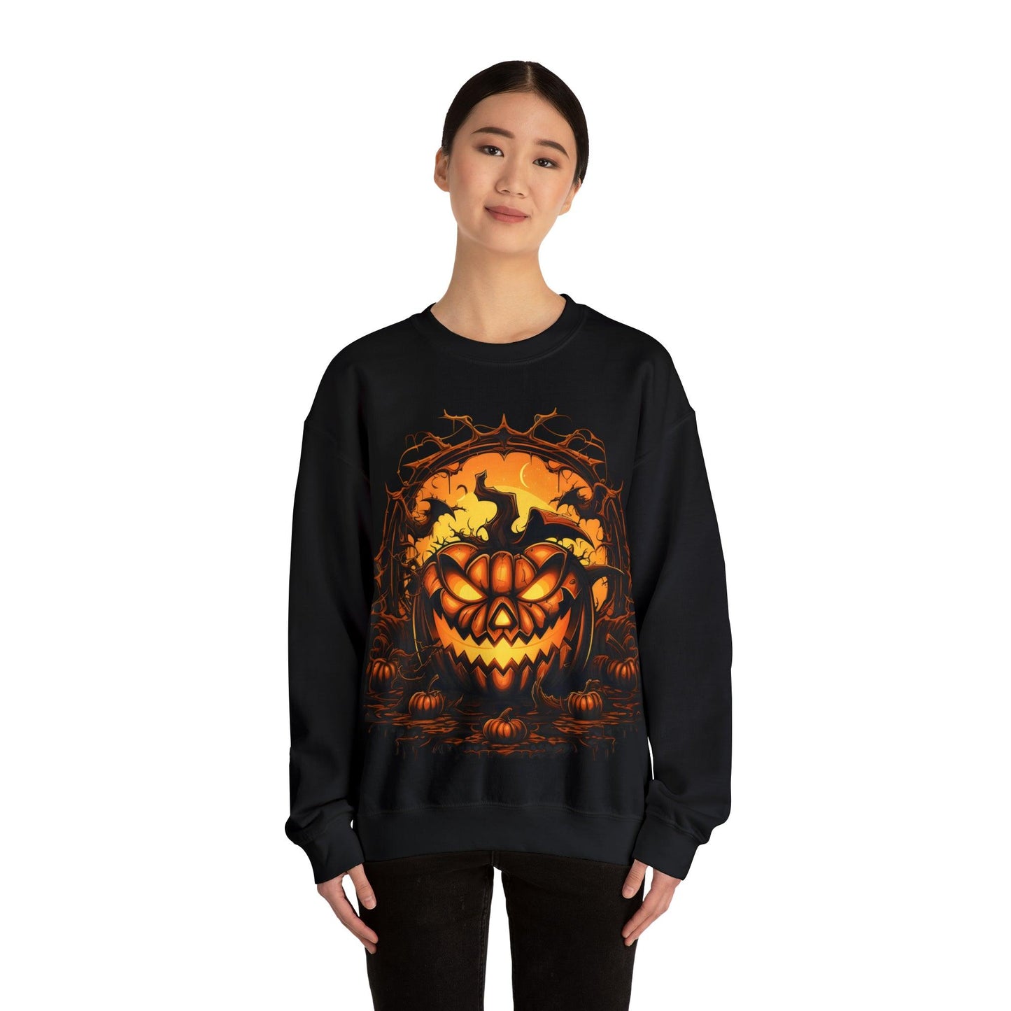 Scary Halloween Pumpkin Face Ghost Costume: Transform into a Spooky Specter - Giftsmojo