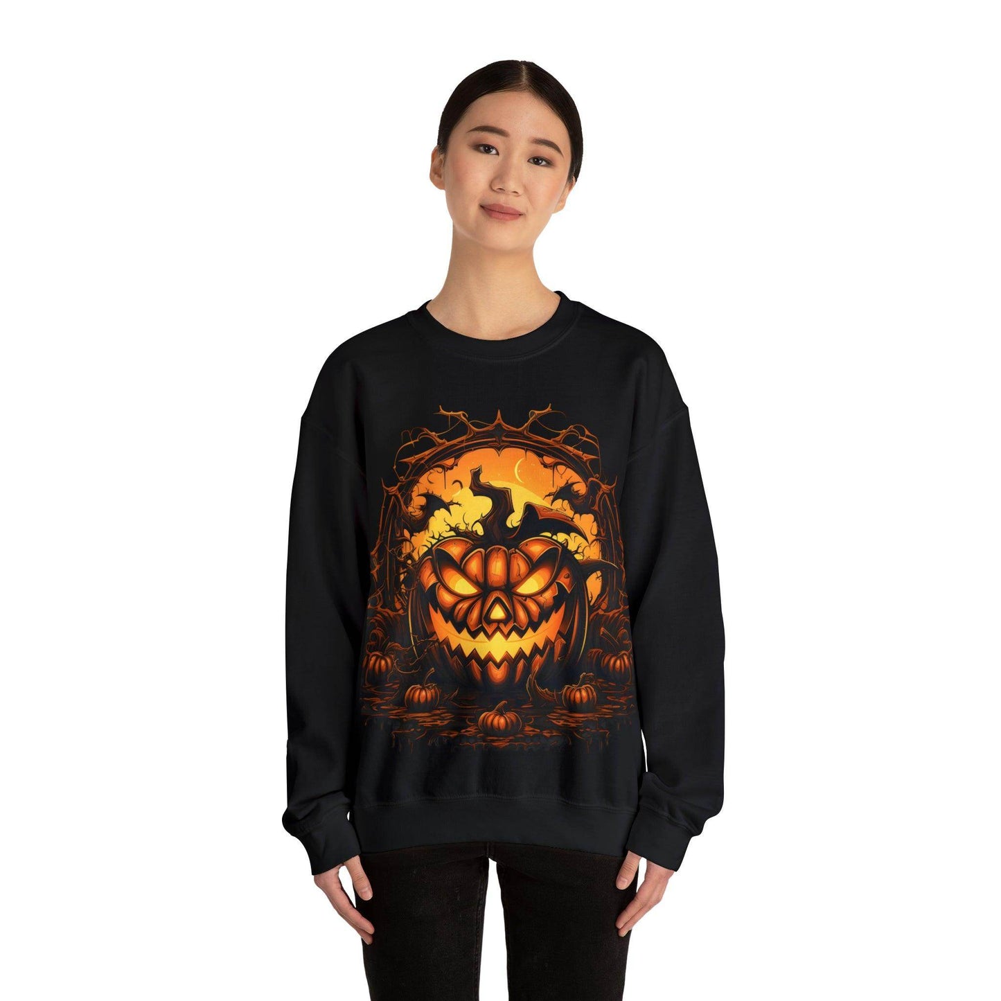 Scary Halloween Pumpkin Face Ghost Costume: Transform into a Spooky Specter - Giftsmojo