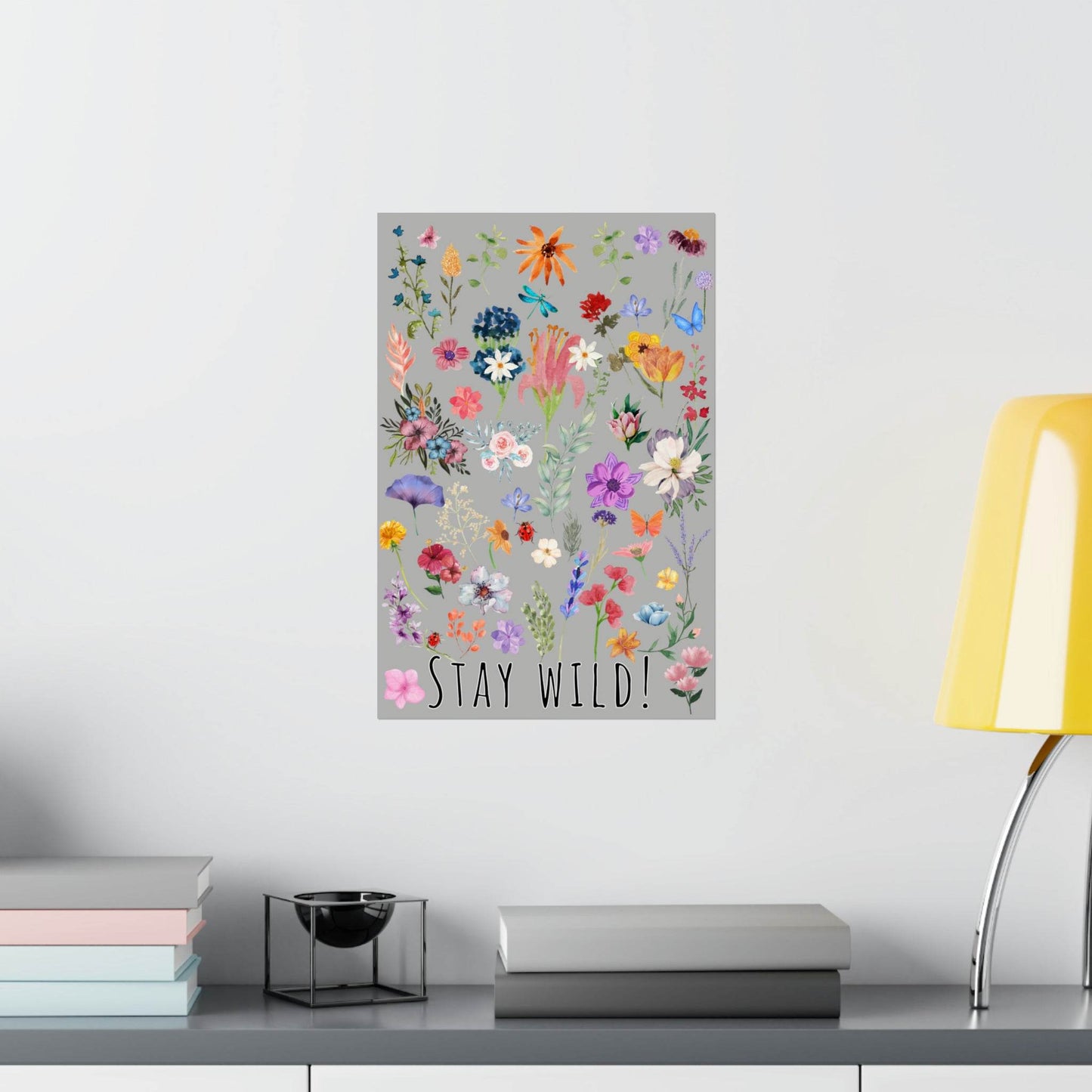 Watercolor Wildflowers Wall Art - Giftsmojo