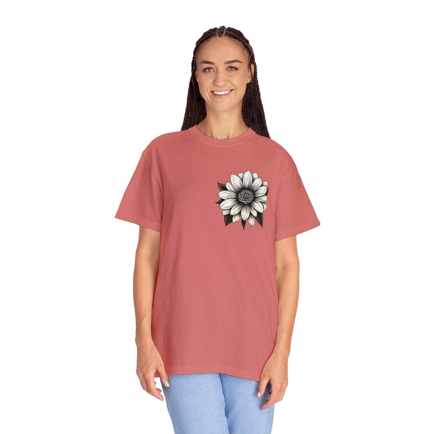 Sunflower Shirt Women Flower Shirt Aesthetic Women Top Floral Graphic Tee Floral Shirt Flower T-shirt, Wild Flower Shirt Gift For Her - Giftsmojo