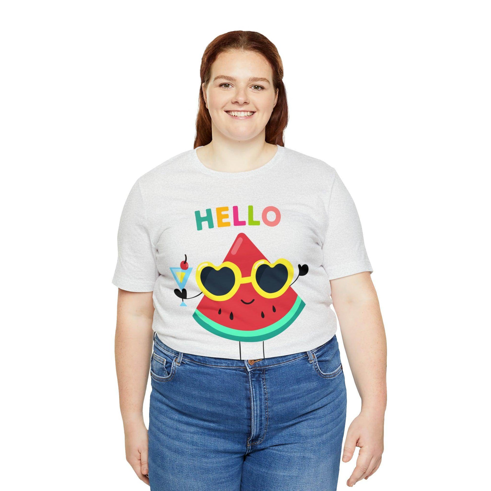 Hello Summer Shirt, Funny Summer Casual Top Tee,Unisex Summer Tshirt Ladies - Giftsmojo