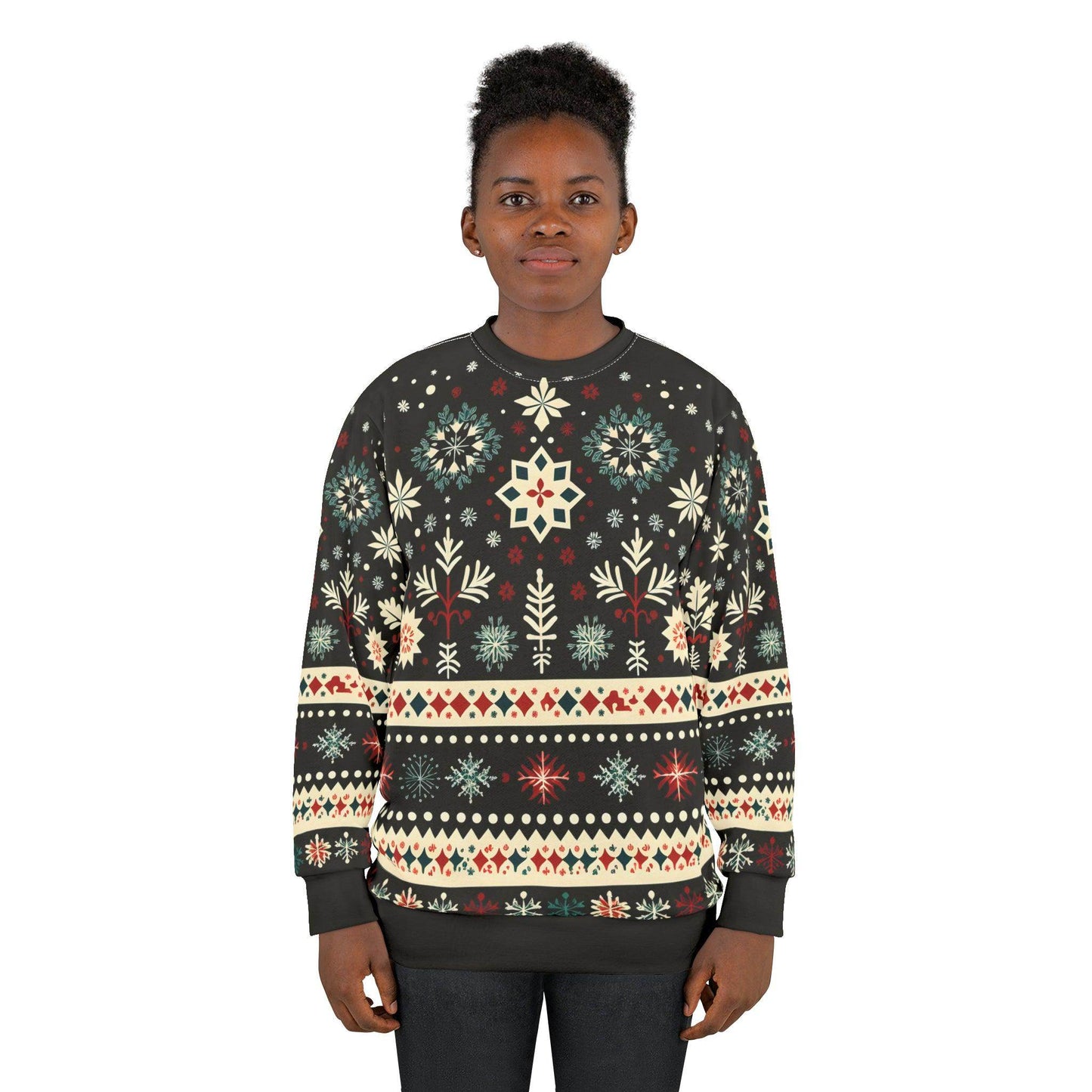 Ugly Christmas Sweater Green Christmas Sweatshirt Ugly Sweatshirt Full Ugly Christmas Shirt - Giftsmojo