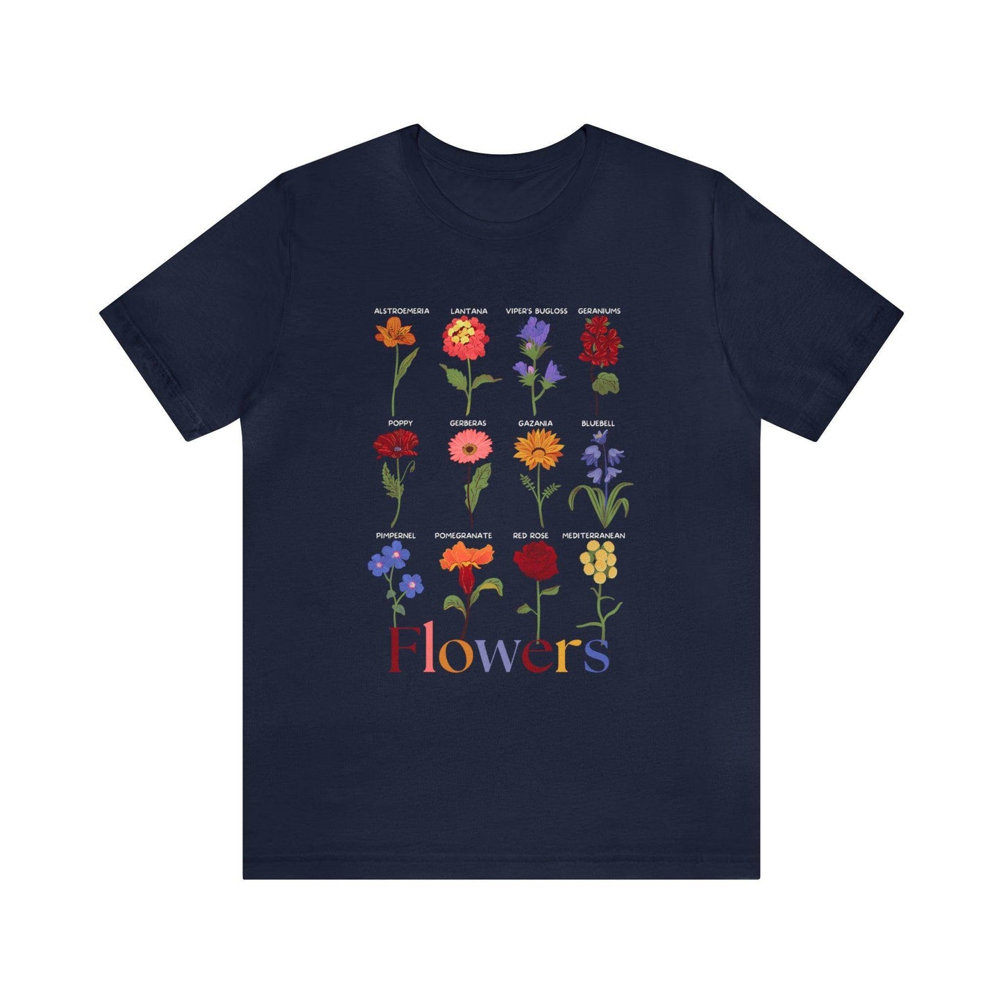 Wildflower Tshirt, Flower Shirt, Types of Flowers Shirt, Floral Tshirt, Gift for Women, Ladies Shirts Best Friend Gift, Plant Mom Nature - Giftsmojo