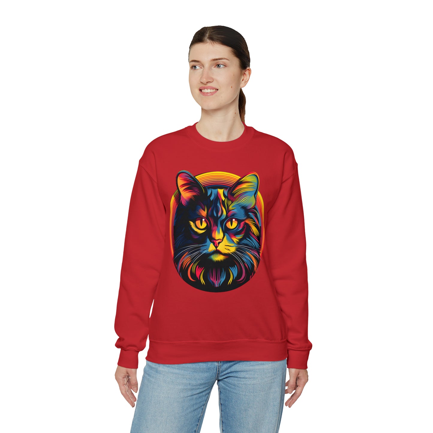 Vintage Cat Lover Sweater Retro Cat Sweatshirt Animal Lover Gift Cat Mom Gift Cat Lover Gift Cat Mom Sweatshirt Cat Crewneck Sweatshirt