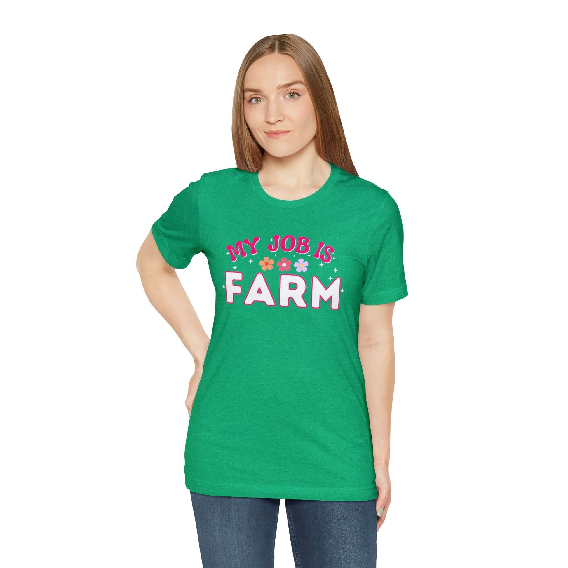 My Job is Farm Shirt Farmer Shirt Farming Shirt Homestead Gardening Shirt - Giftsmojo