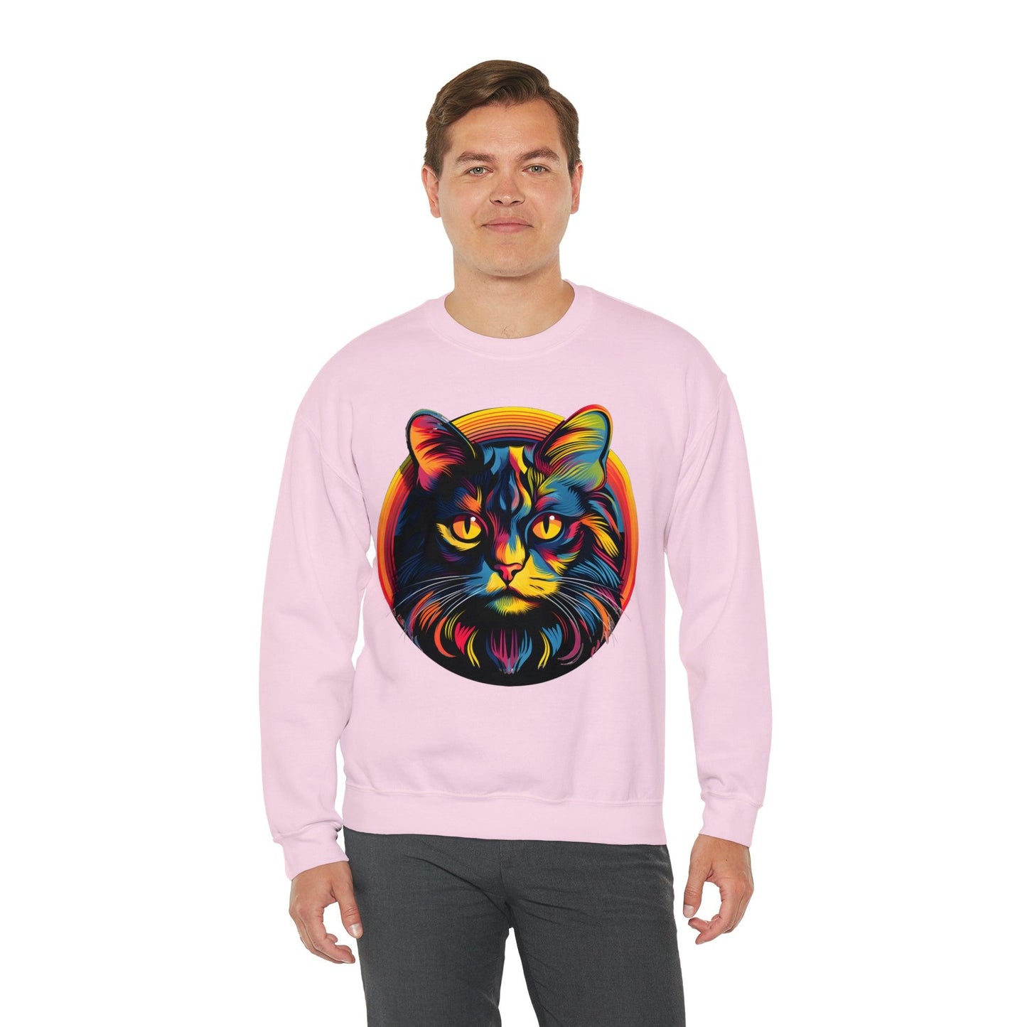 Vintage Cat Lover Sweater Retro Cat Sweatshirt Animal Lover Gift Cat Mom Gift Cat Lover Gift Cat Mom Sweatshirt Cat Crewneck Sweatshirt - Giftsmojo