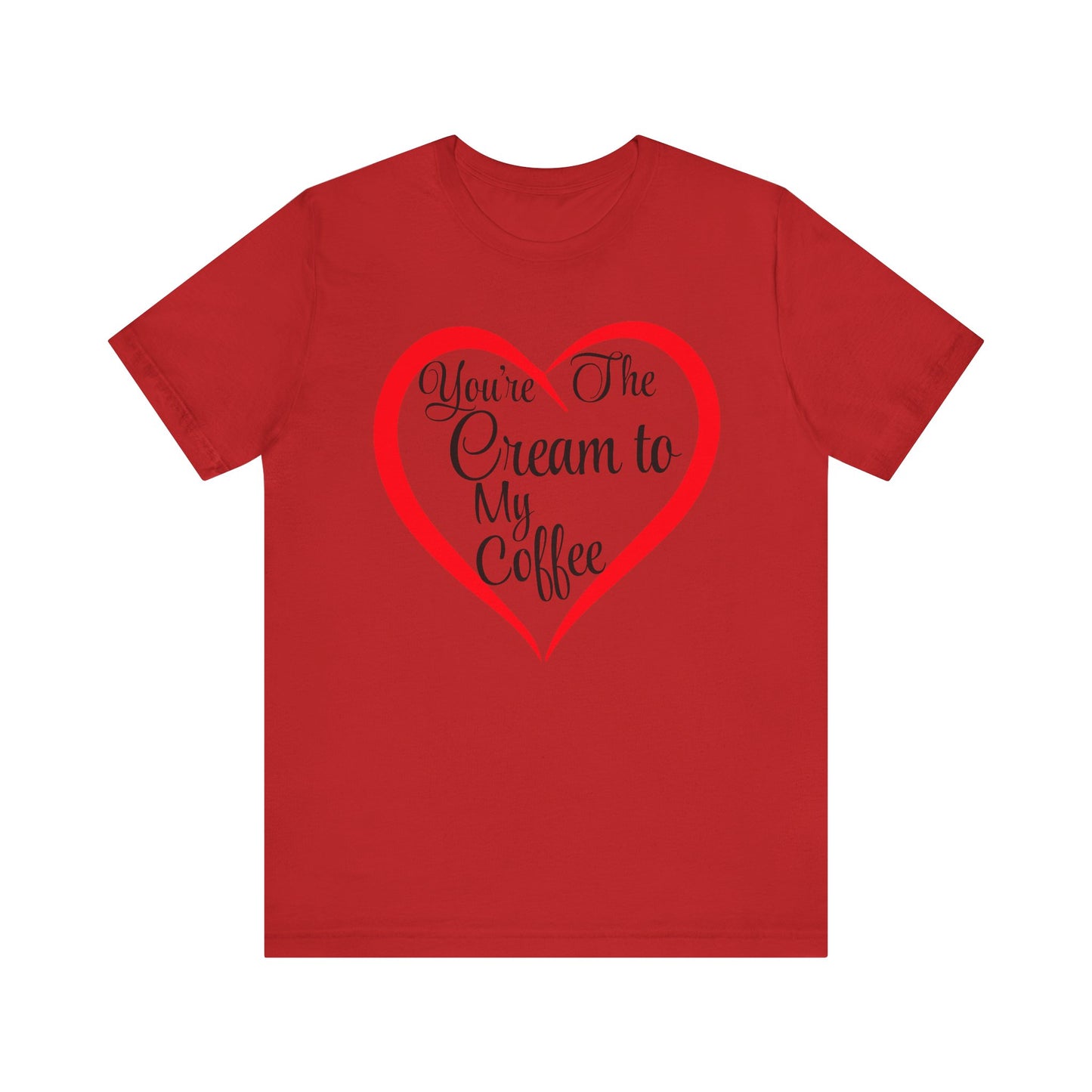 Funny Couple Tee - Unisex Jersey Short Sleeve Tee - Cream to my Coffee