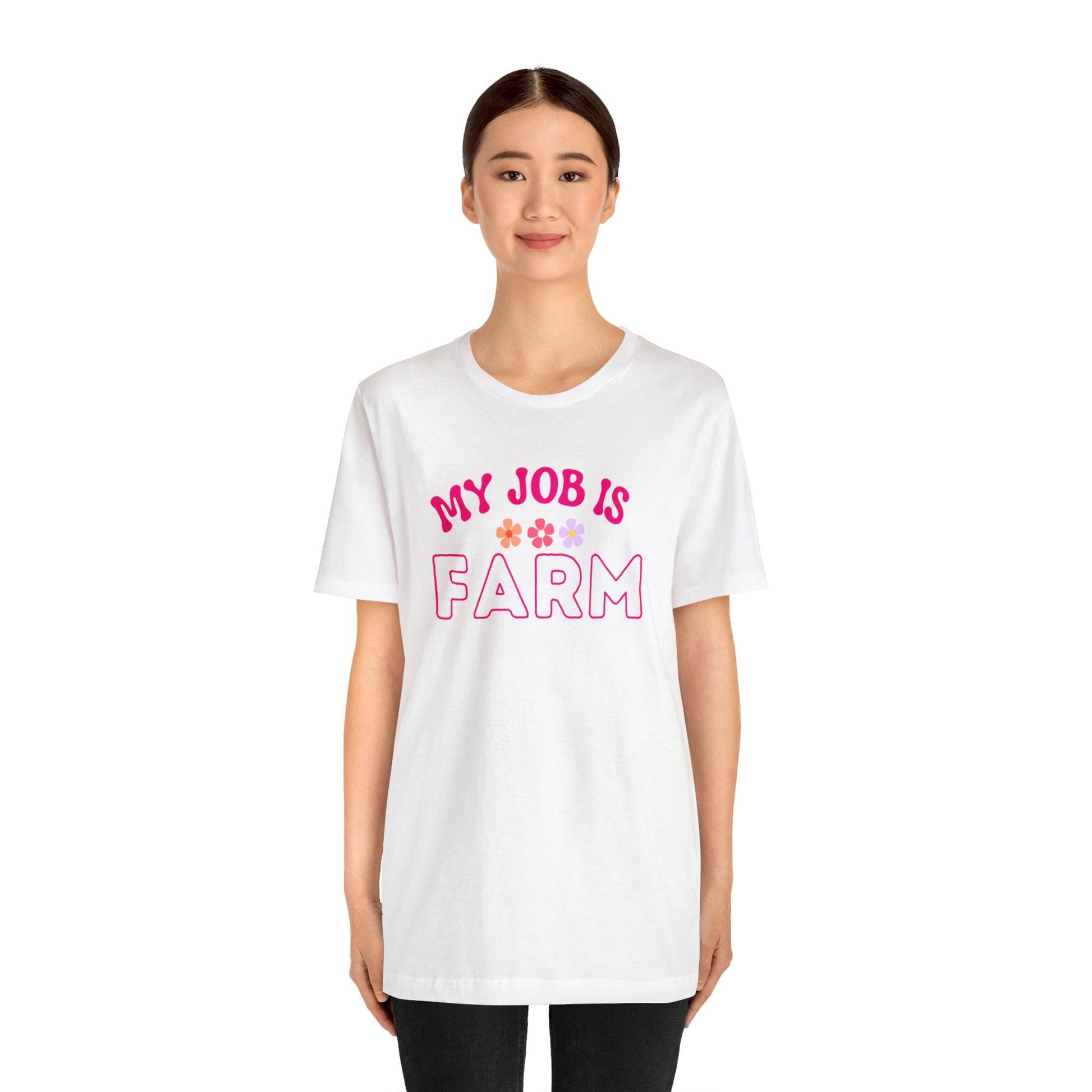 My Job is Farm Shirt Farmer Shirt Farming Shirt Homestead Gardening Shirt - Giftsmojo