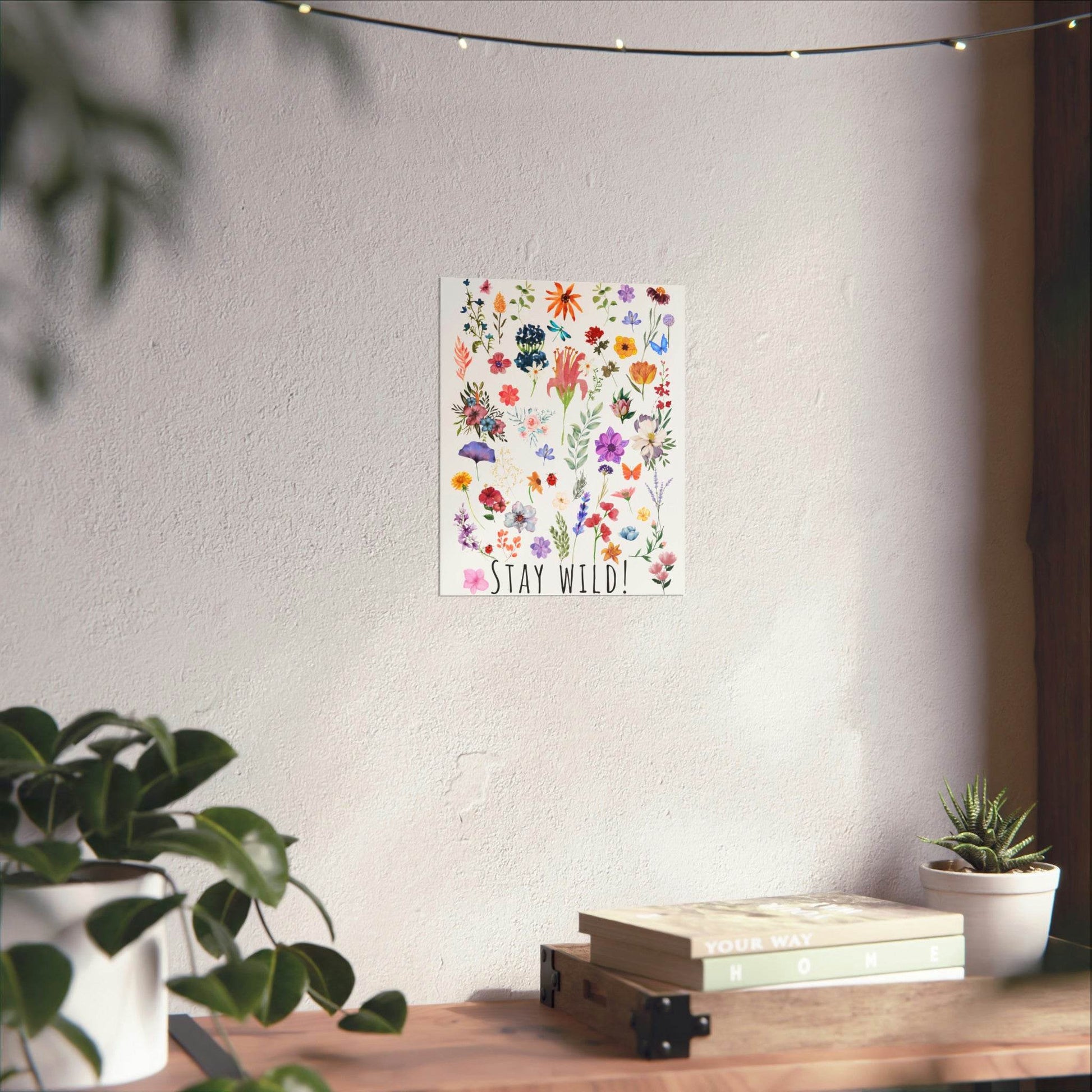 Wildflowers Watercolor Vertical Poster - Giftsmojo