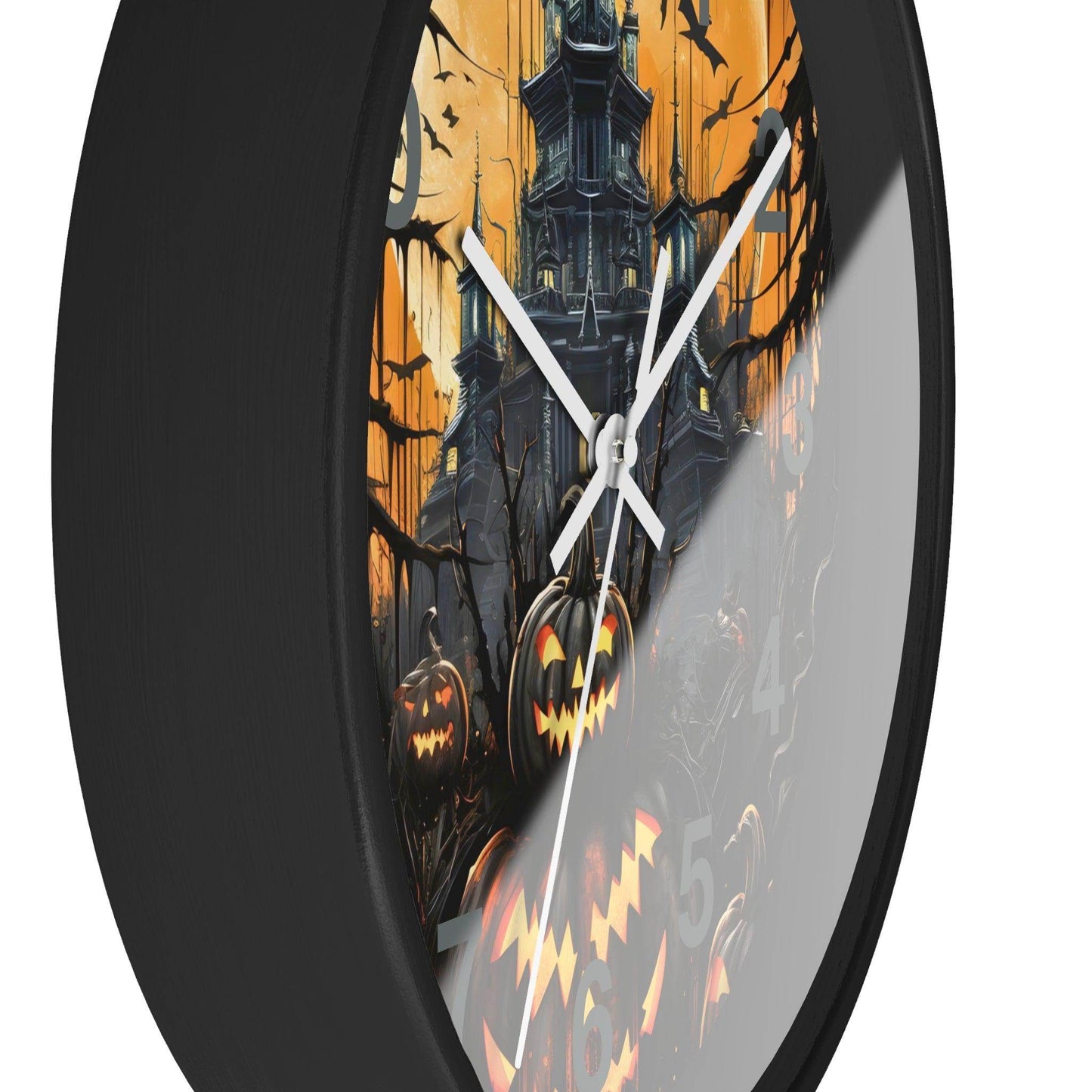 Halloween Ghost Wall Clock Halloween Wall Clocks Halloween Clock Fall Clock Halloween Decor - Giftsmojo