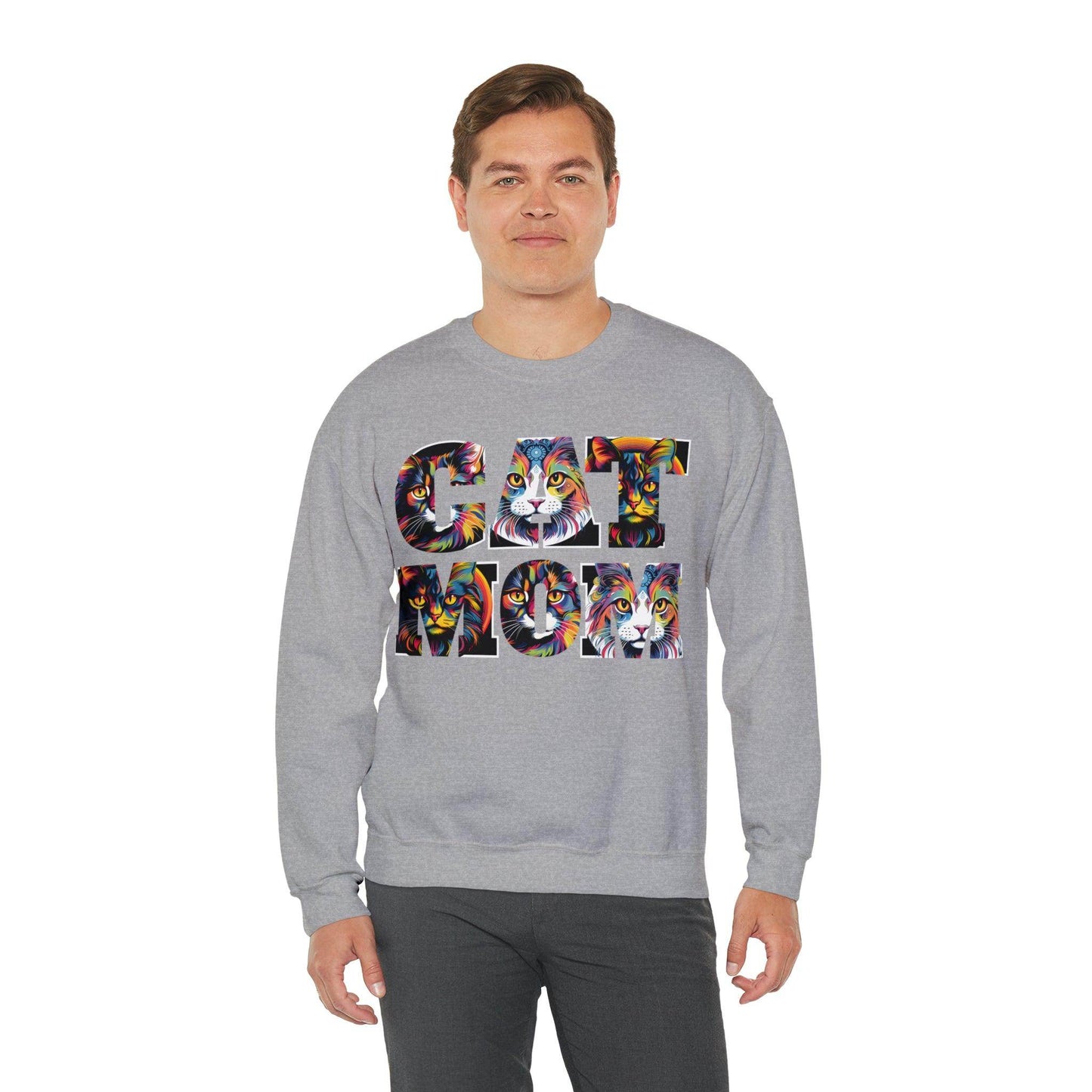 Vintage Cat Sweatshirt Cat Mom Sweatshirt Cat Crewneck Sweatshirt Cat Mom Gift Cat Lover Gift Animal Lover Cat Mama Shirt Cat Lover Sweater - Giftsmojo