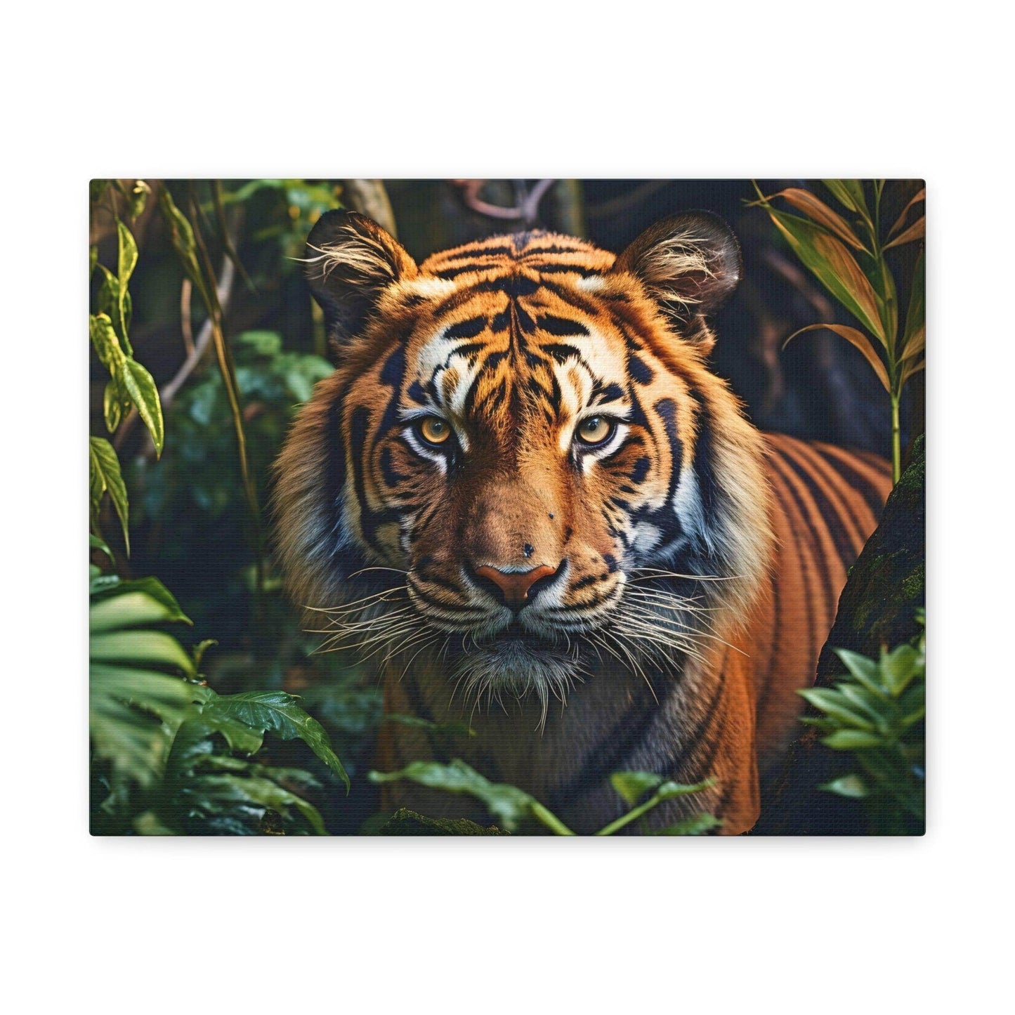 Tiger In Nature Art Canvas Gallery Wraps Tiger Print Large Canvas Art Animal Wall Art minimalist Wall Art Lover Gift - Giftsmojo