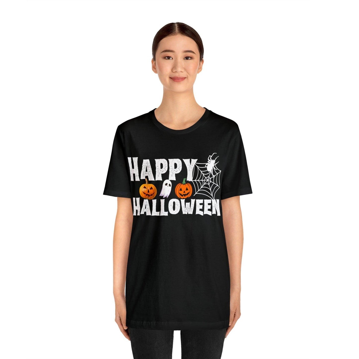 Happy Halloween Costume Pumpkin Ghost Spider Shirt - Giftsmojo