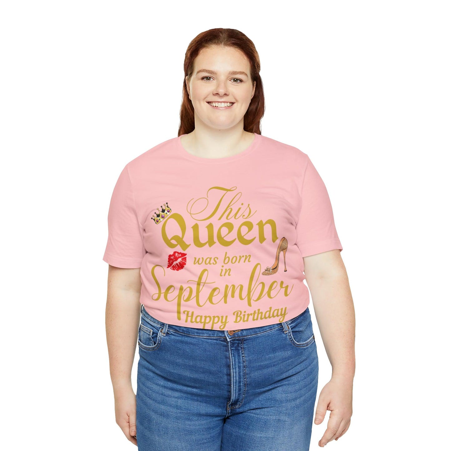 Birthday Queen Shirt, Gift for Birthday, This Queen was born in September Shirt, Funny Queen Shirt, Funny Birthday Shirt, Birthday Gift