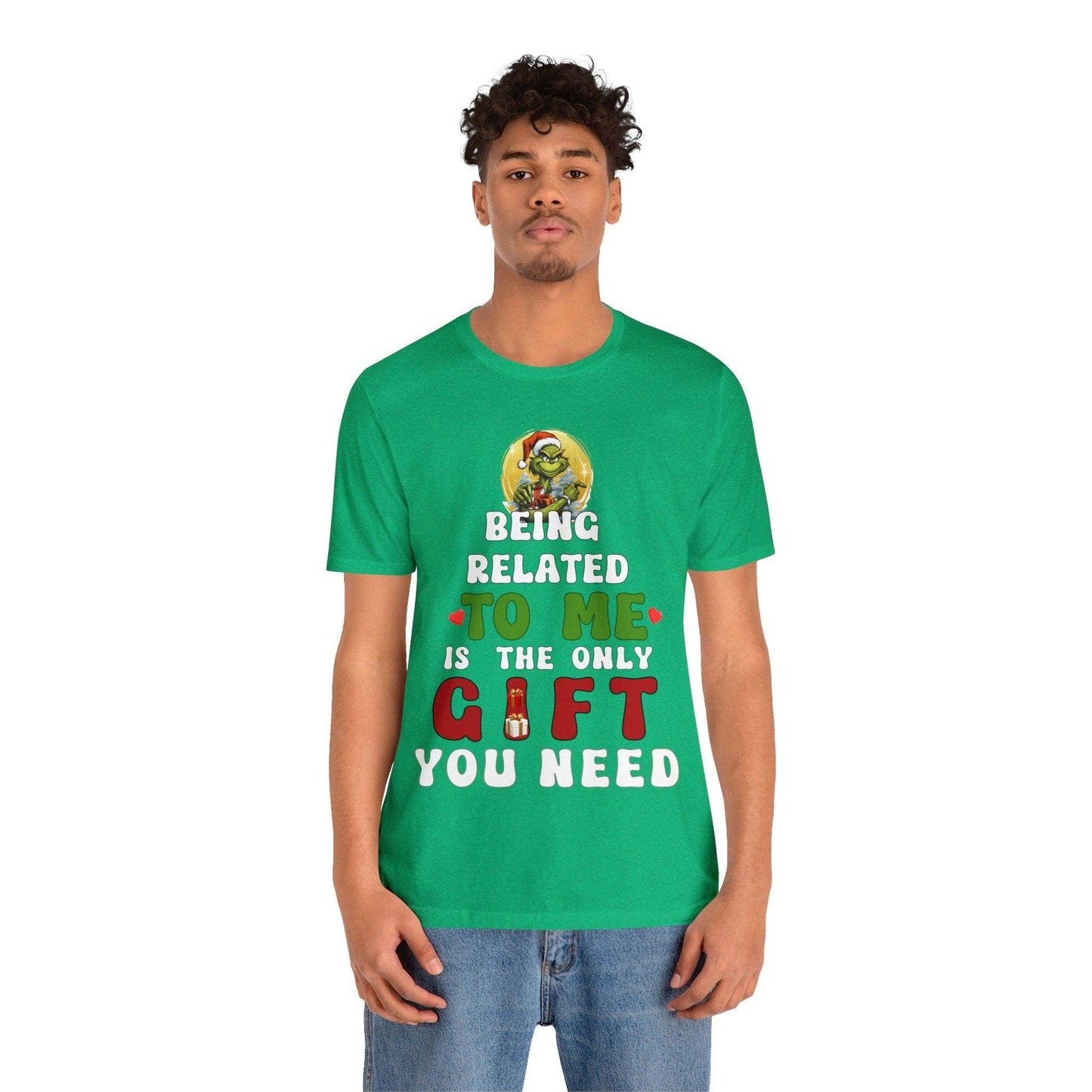 Funny Christmas Shirt - Being Related To Me Is The Only Gift You Need Shirt - Giftsmojo