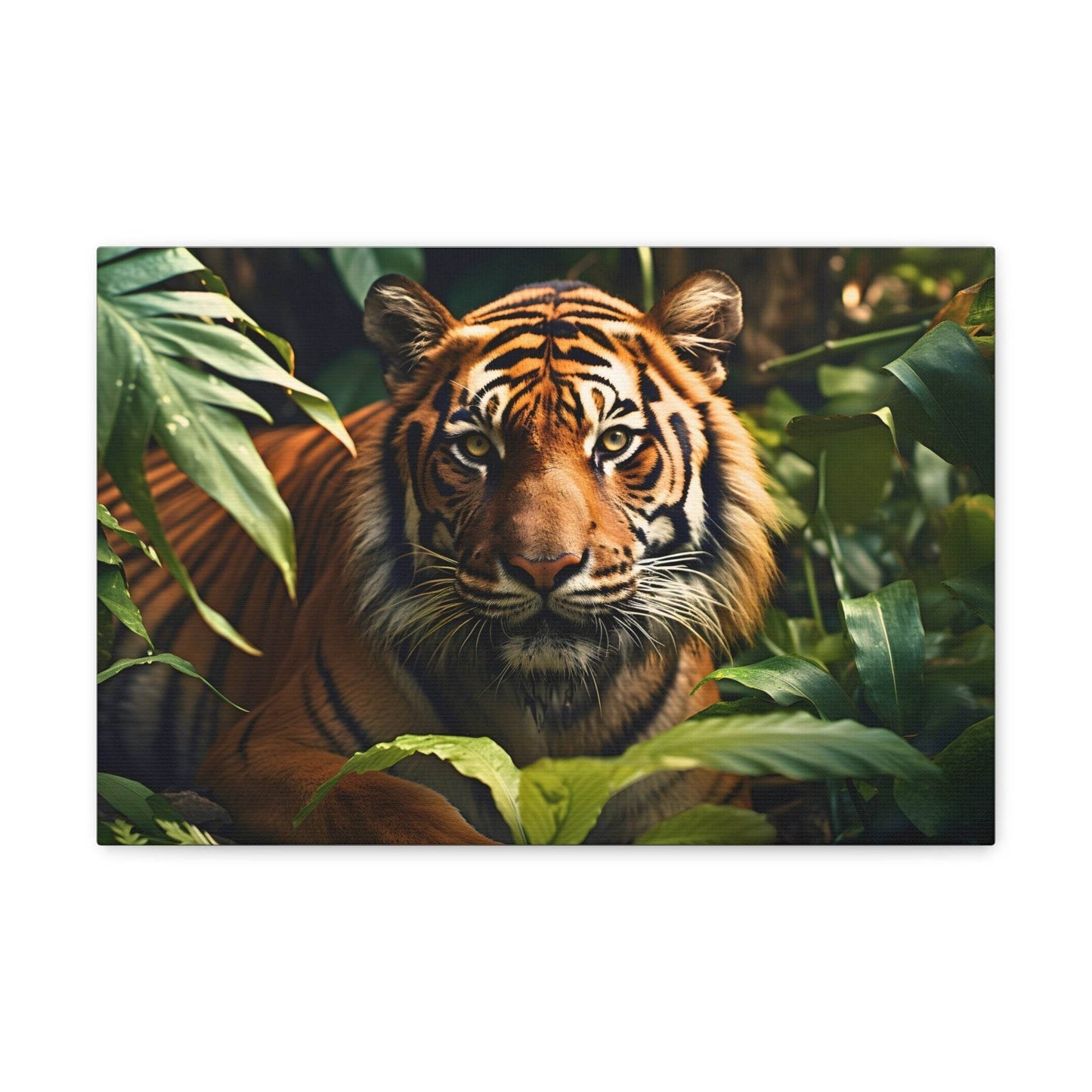 Tiger In Nature Art Canvas Gallery Wraps Tiger Print Large Canvas Art Animal Wall Art minimalist Wall Art Lover Gift - Giftsmojo