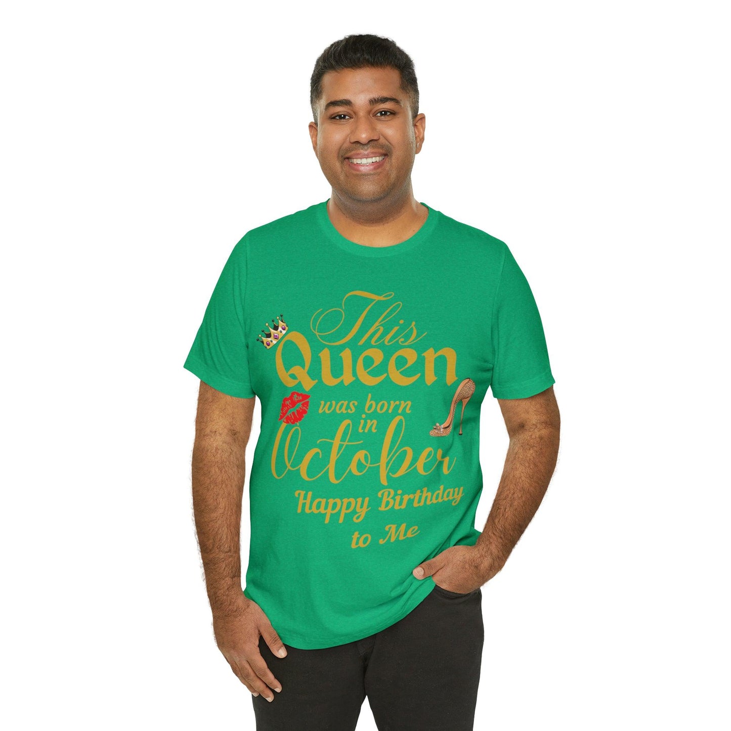 Birthday Queen Shirt, Gift for Birthday, This Queen was born in October Shirt, Funny Queen Shirt, Funny Birthday Shirt, Birthday Gift - Giftsmojo