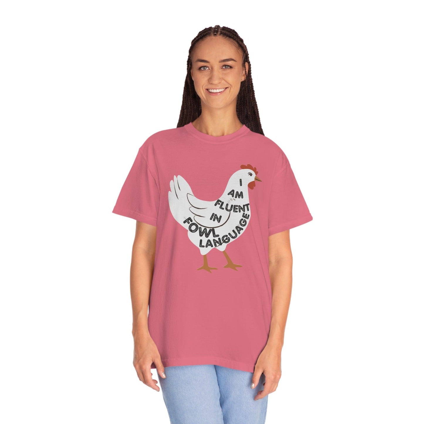 Chicken Shirt Chicken Tee Chicken Owner Gift - Gift For Chicken Lover gift, Fluent in Fowl Language shirt