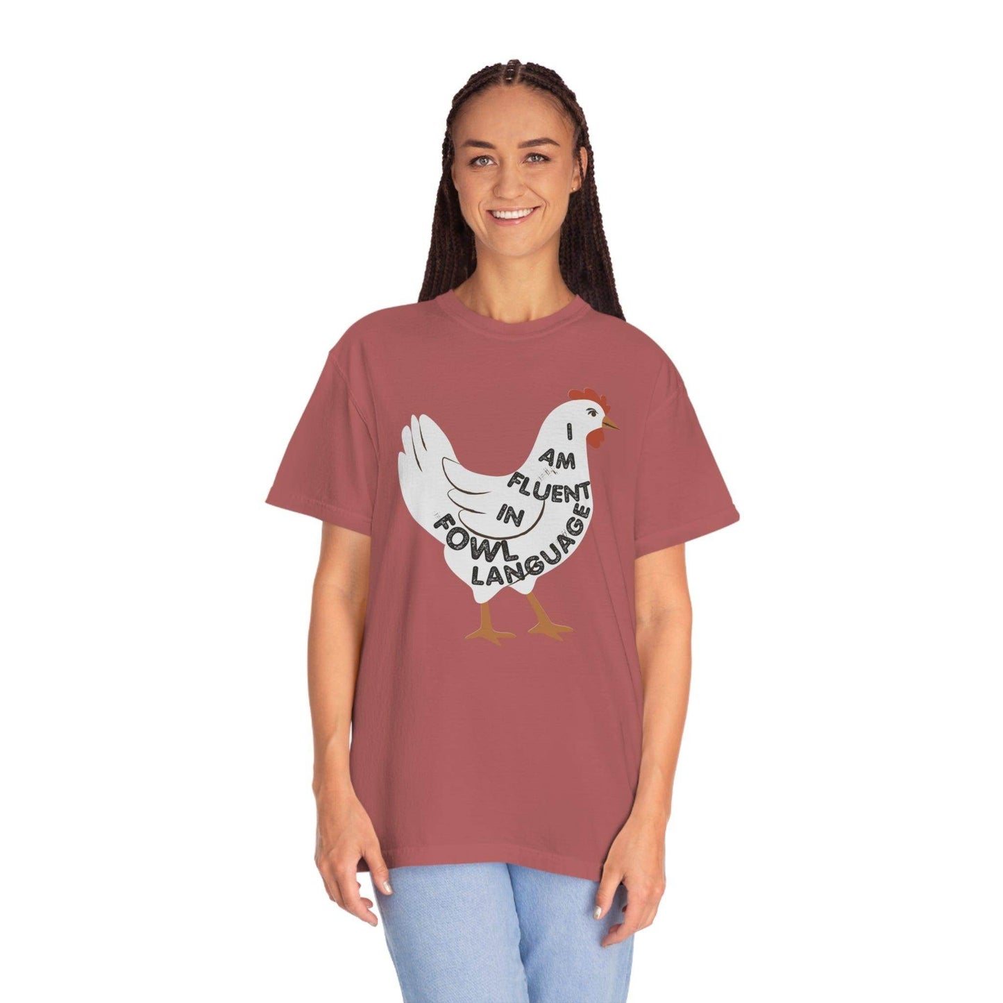 Chicken Shirt Chicken Tee Chicken Owner Gift - Gift For Chicken Lover gift, Fluent in Fowl Language shirt - Giftsmojo