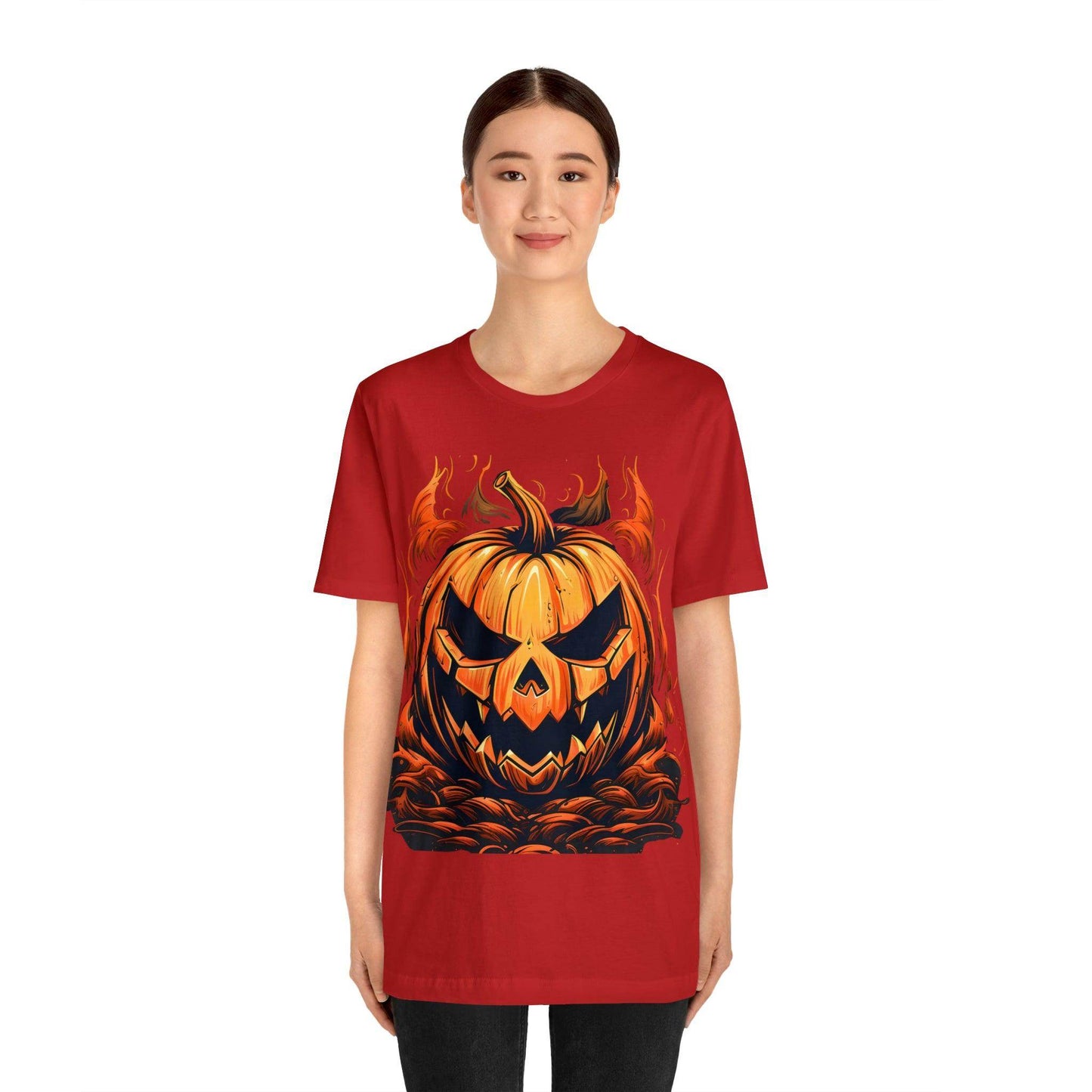 Spooky Jack O' Lantern Pumpkin Face Shirt: Eerie and Enchanting - Giftsmojo
