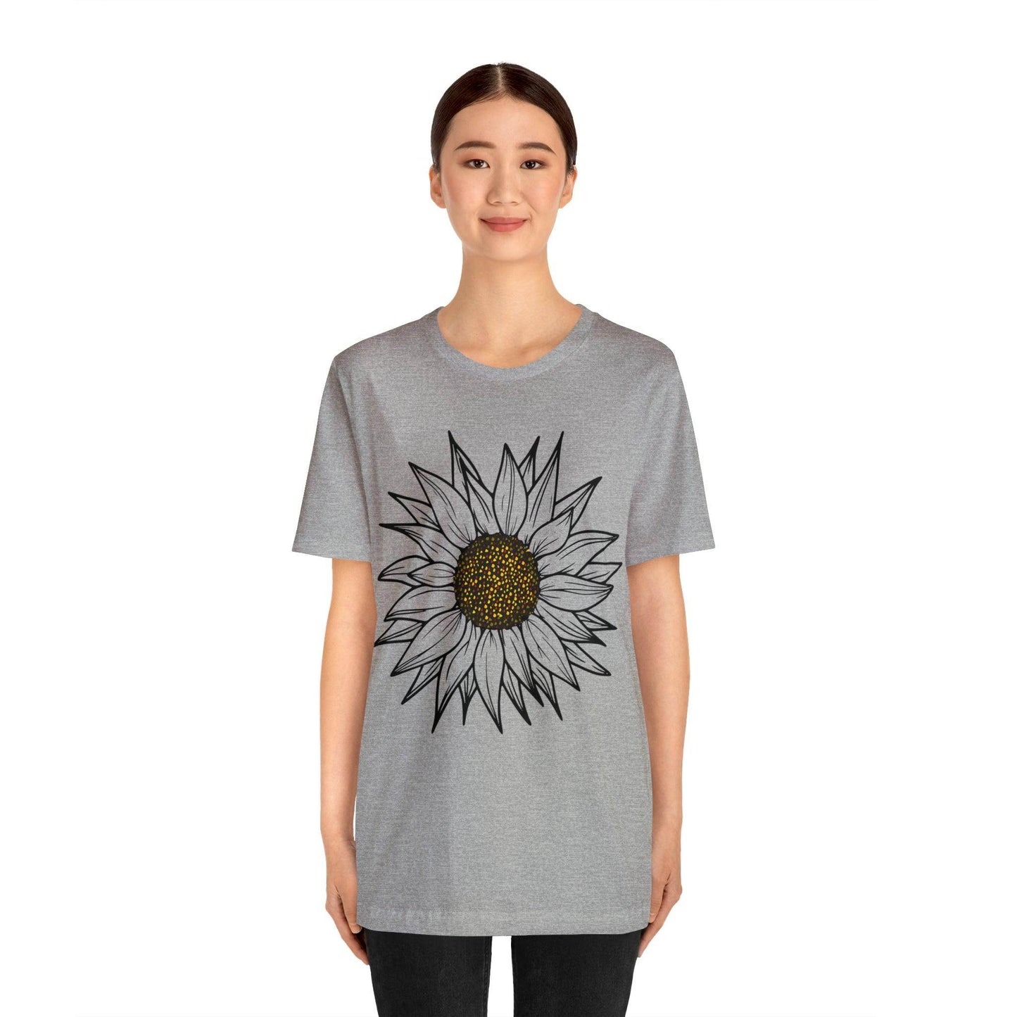 Sunflower Shirt, Floral Tee Shirt, Flower Shirt, Garden Shirt, Womens Fall Summer Shirt Sunshine Tee, Gift for Gardener, Nature love shirt - Giftsmojo