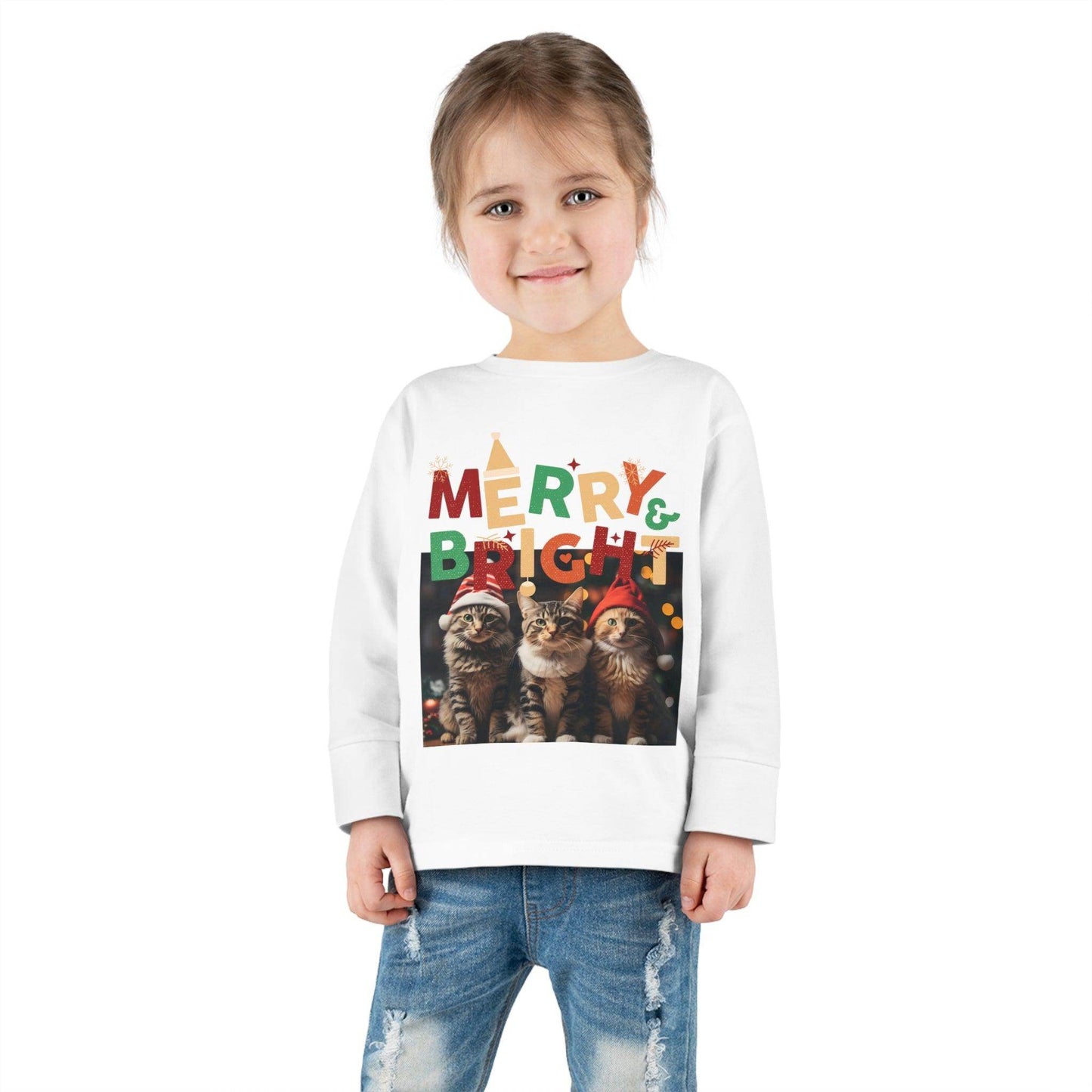 Toddler Christmas Shirt Toddler Christmas Long Sleeve Tee Kids Christmas Gift - Giftsmojo