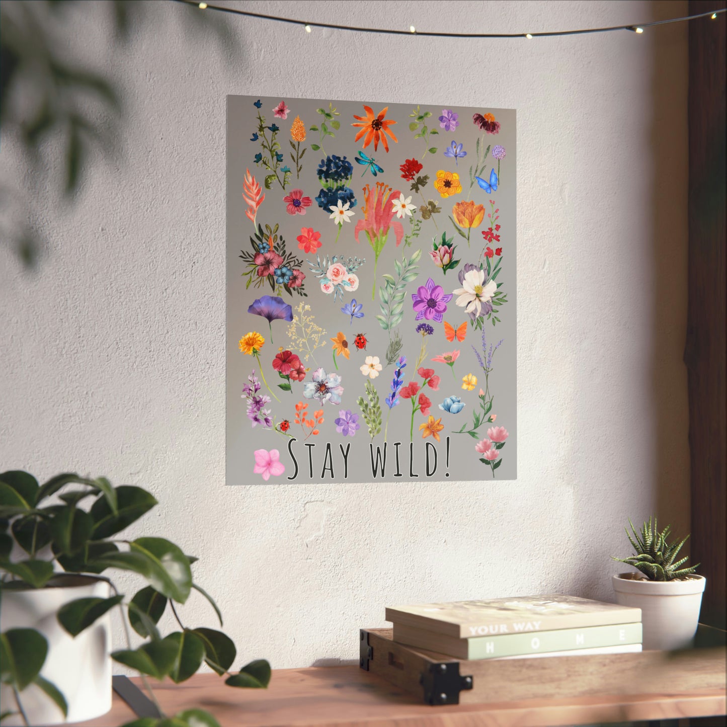 Watercolor Wildflowers Wall Art
