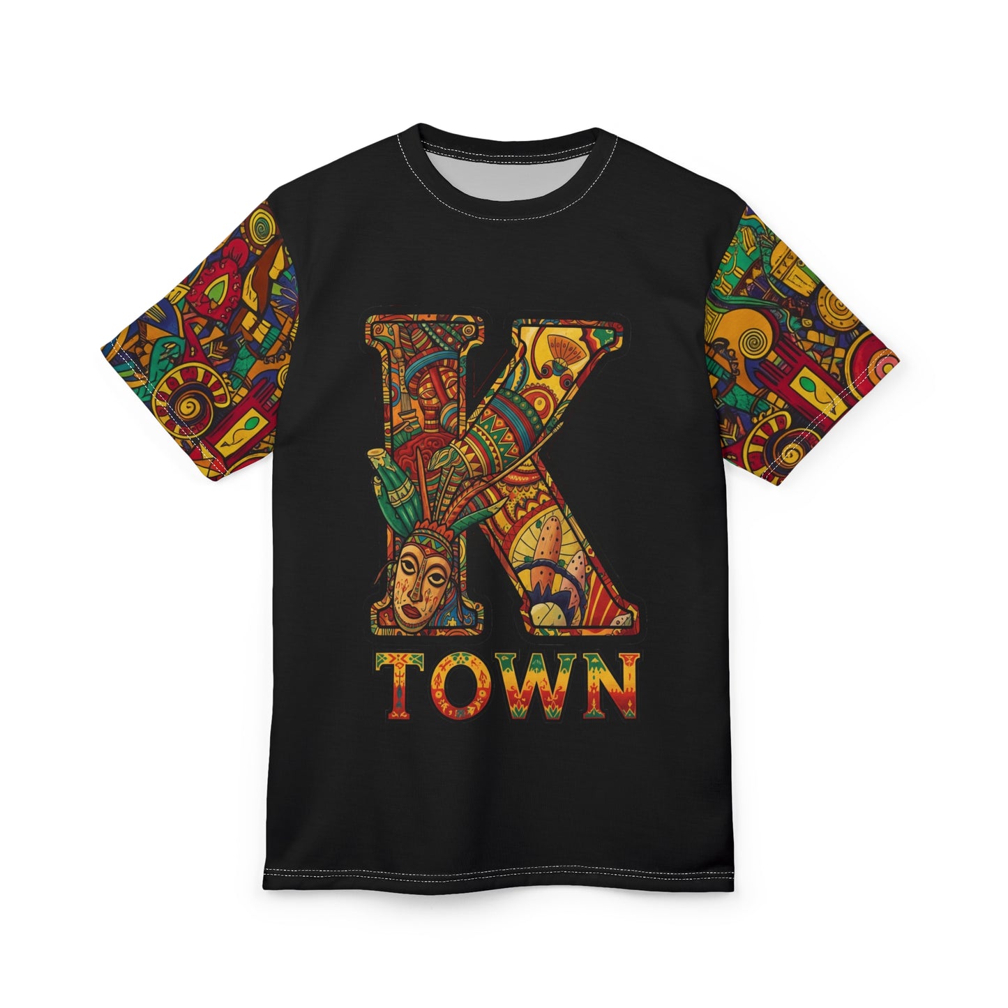 K Town-Shirt, Colorful K Town Unisex Cut & Sew Tee, Custom Kumba Shirt