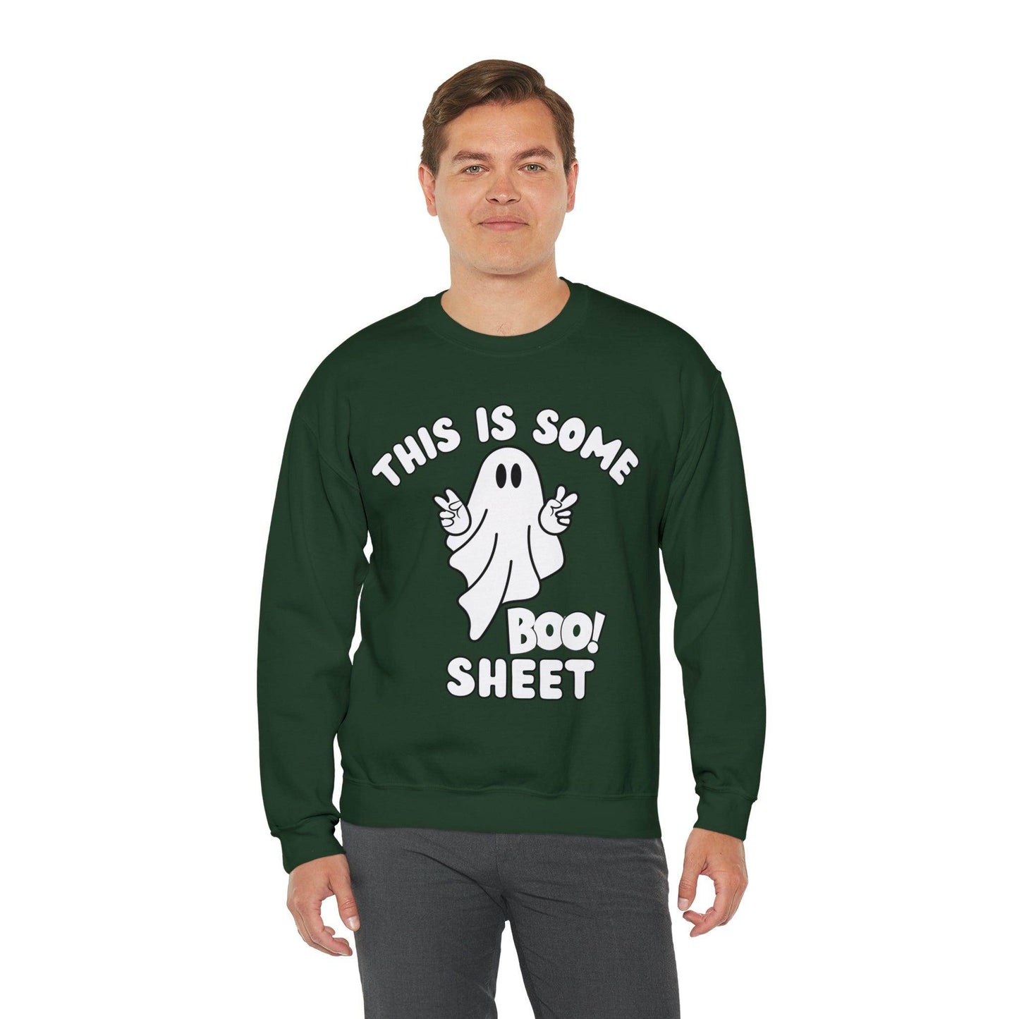 This Is Some Boo Sheet Ghost Sweatshirt Cute Ghost Sweatshirt Boo Ghost Sweatshirt Gift Shirt Funny Halloween Shirt Spooky Season Shirt - Giftsmojo