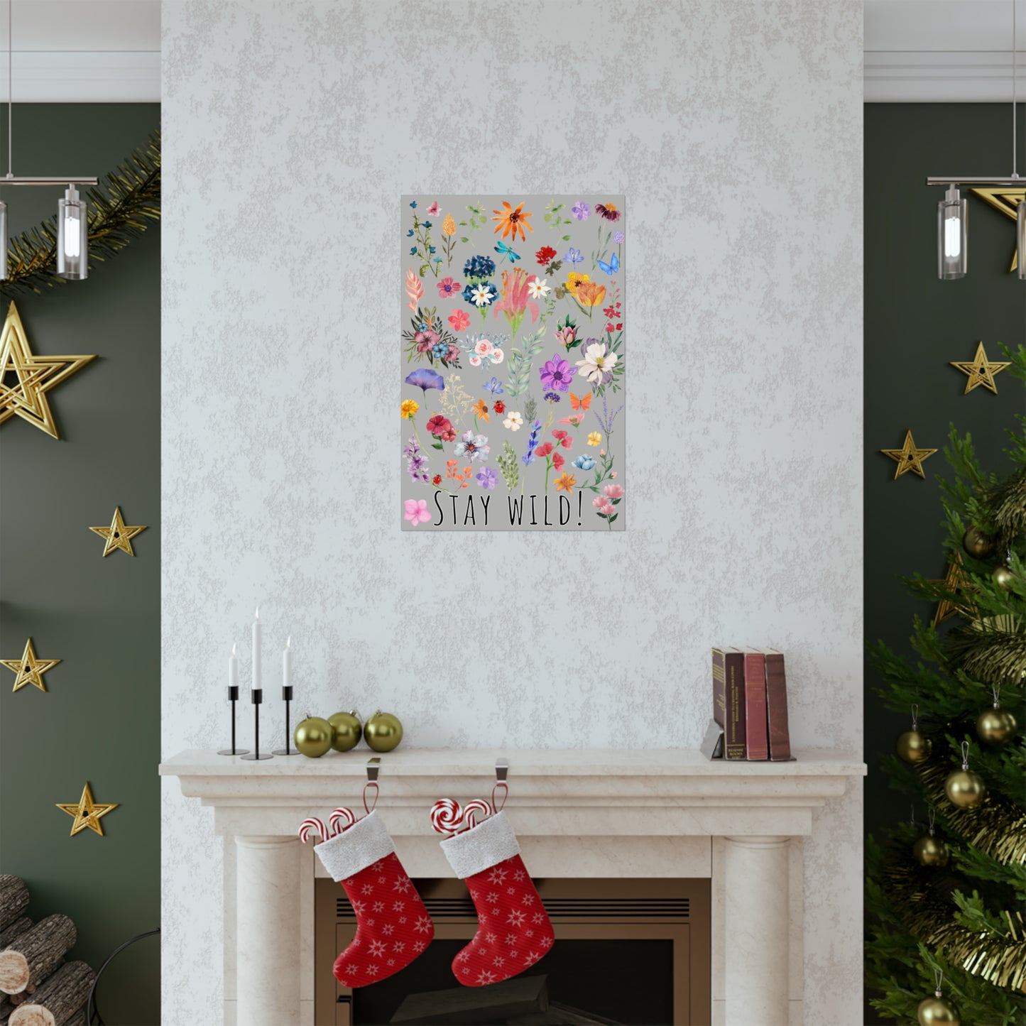 Watercolor Wildflowers Wall Art