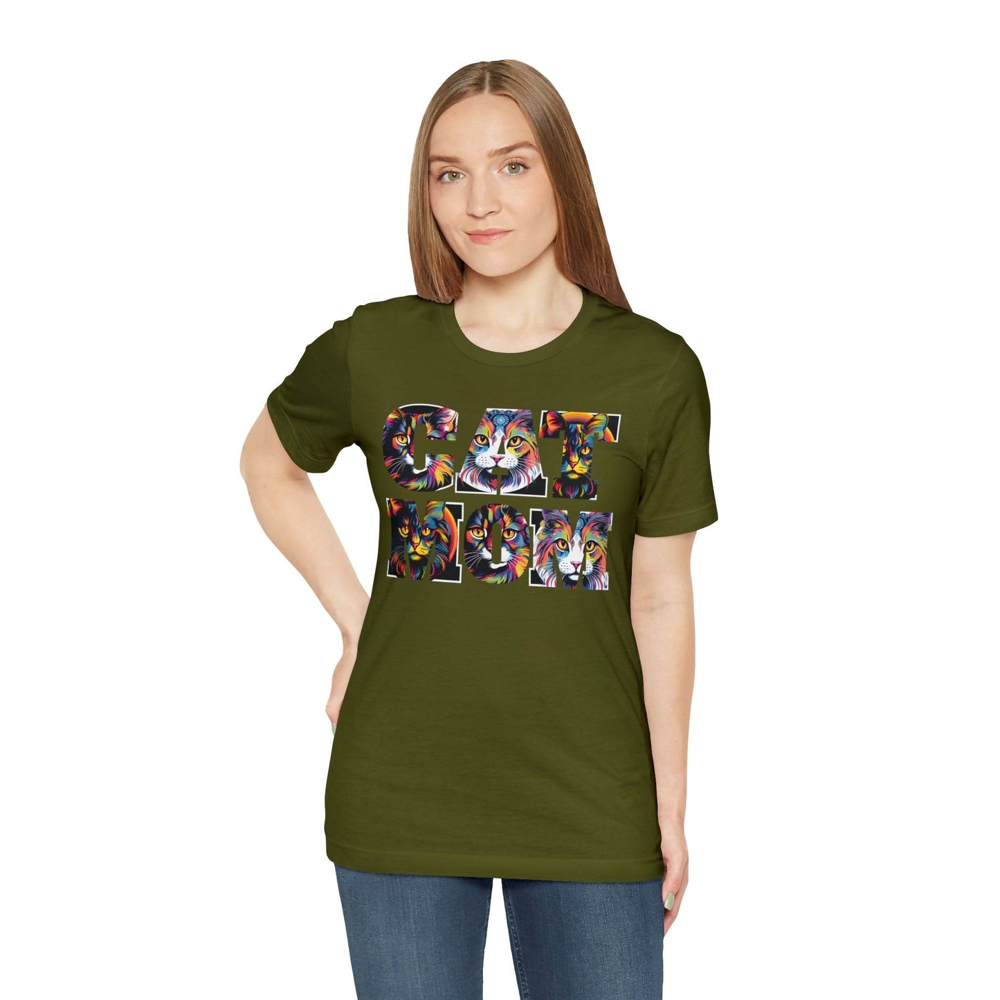 Vintage Cat Shirt Cat Mom Tshirt Animal Lover Gift Cat T Shirt Retro Cat Mom Gift Cat Lover Gift - Cat Lover Shirt Trendy Shirt for Cat Mom - Giftsmojo