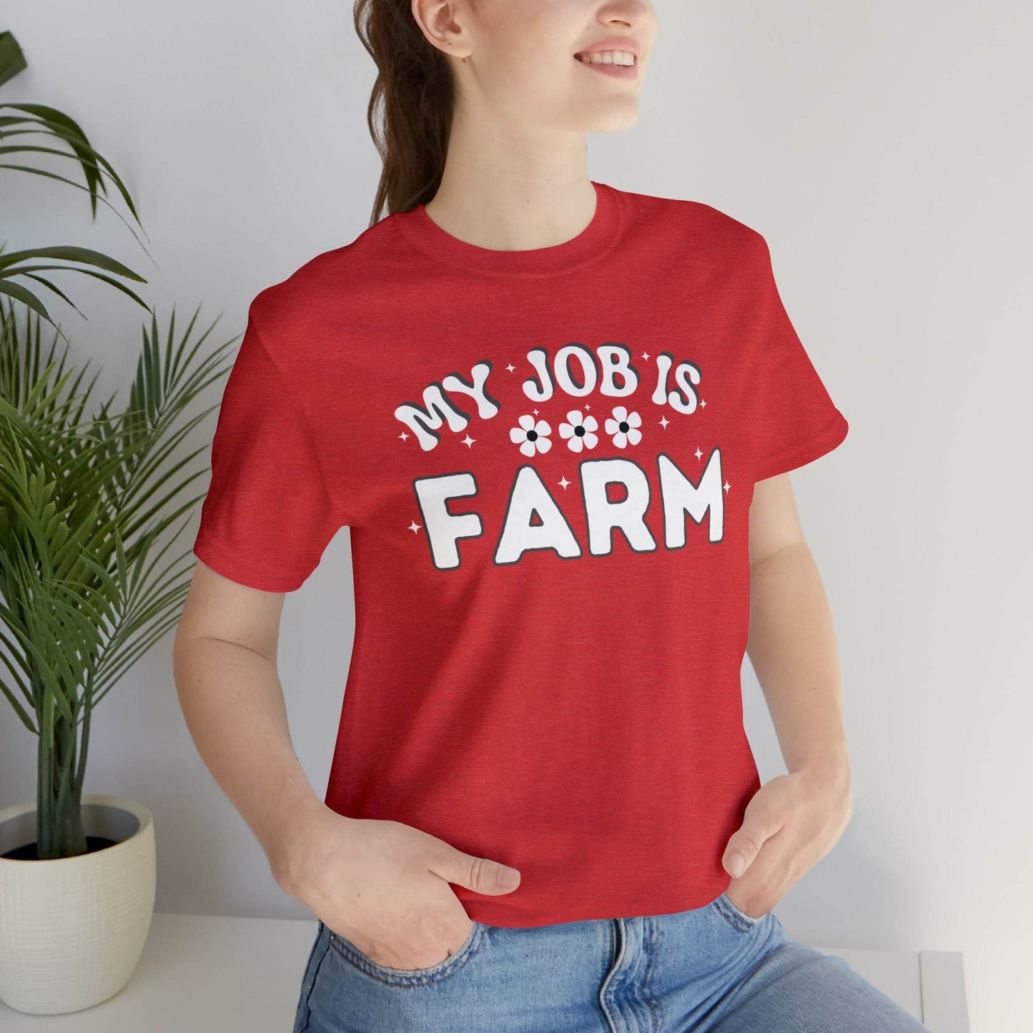 My Job is Farm Shirt Farmer Shirt Farming Shirt Homestead Gardening Shirt Farmers, Farmhand, Livestock Farmer, Crop Grower Horticulturist, Animal Scientist, Agricultural Engineer Environmental Scientist,  - Giftsmojo
